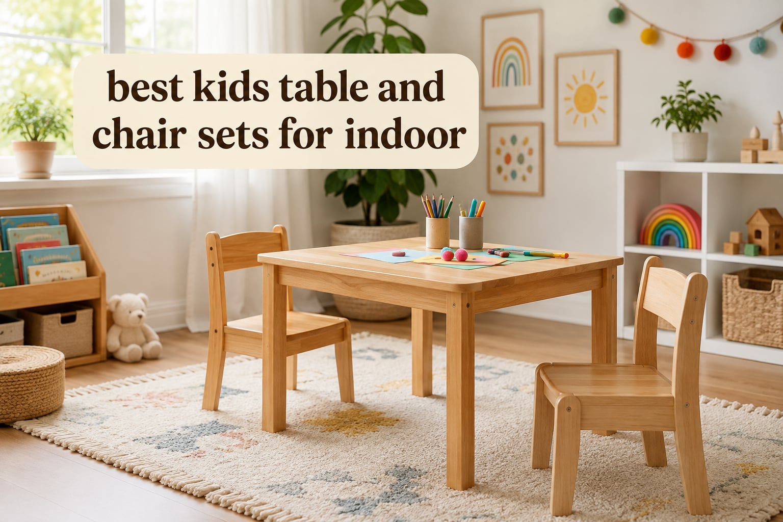 best kids table and chair sets for indoor