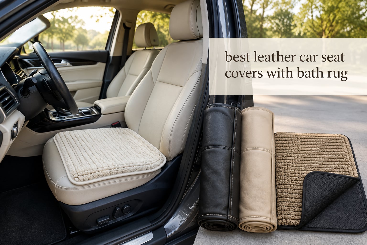 best leather car seat covers with bath rug