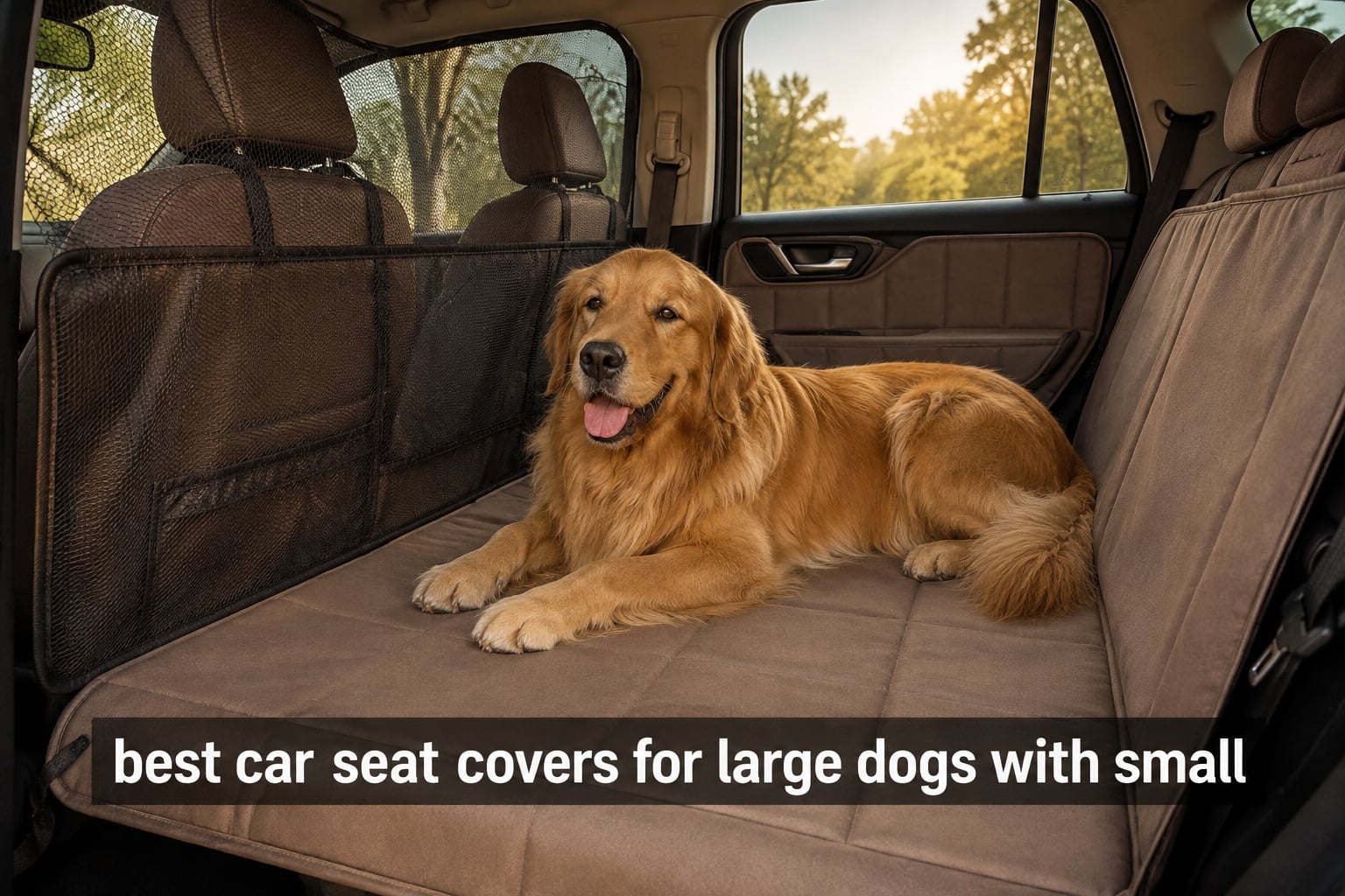 best car seat covers for large dogs with small