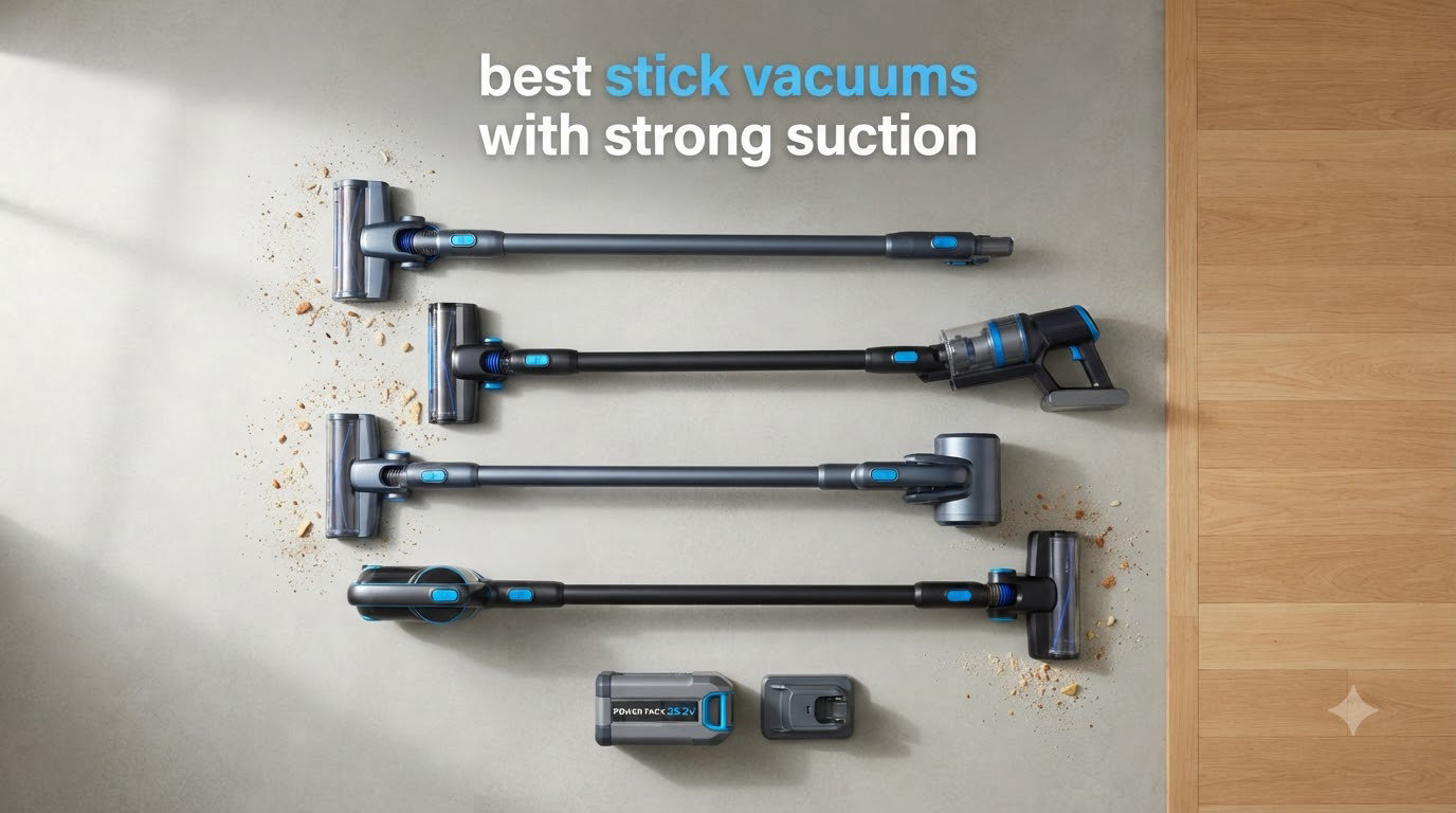 best stick vacuums with strong suction