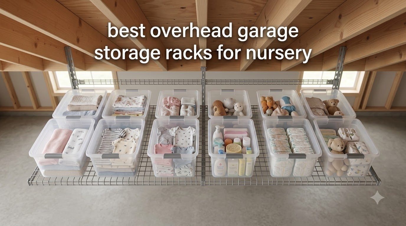 best overhead garage storage racks for nursery