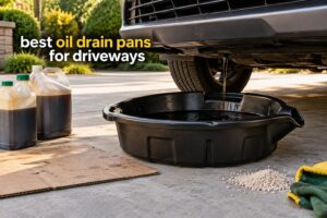 best oil drain pans for driveways