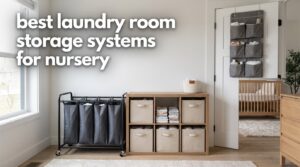 best laundry room storage systems for nursery