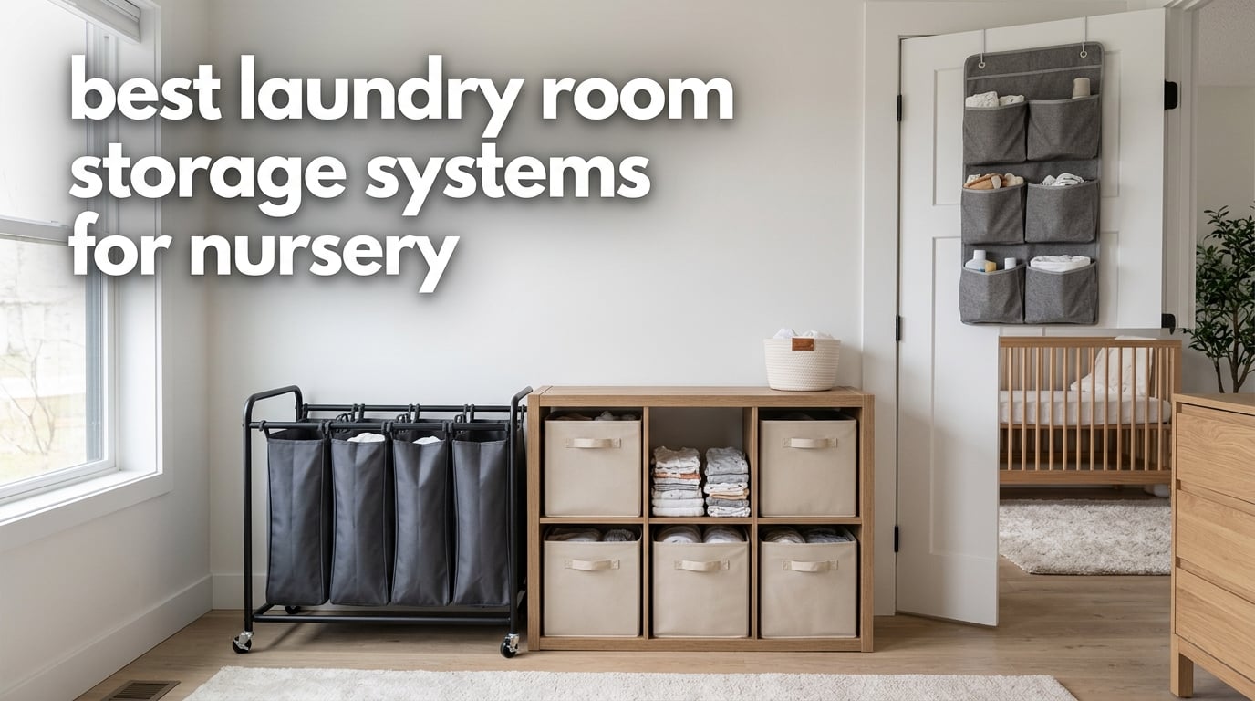 best laundry room storage systems for nursery