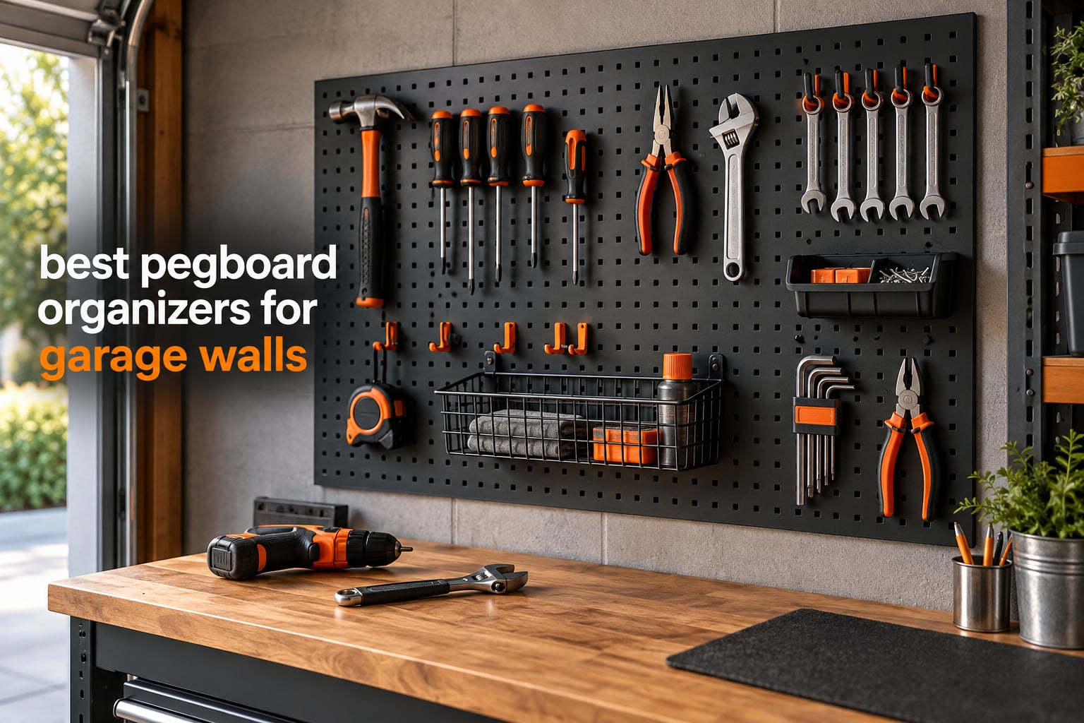 best pegboard organizers for garage walls