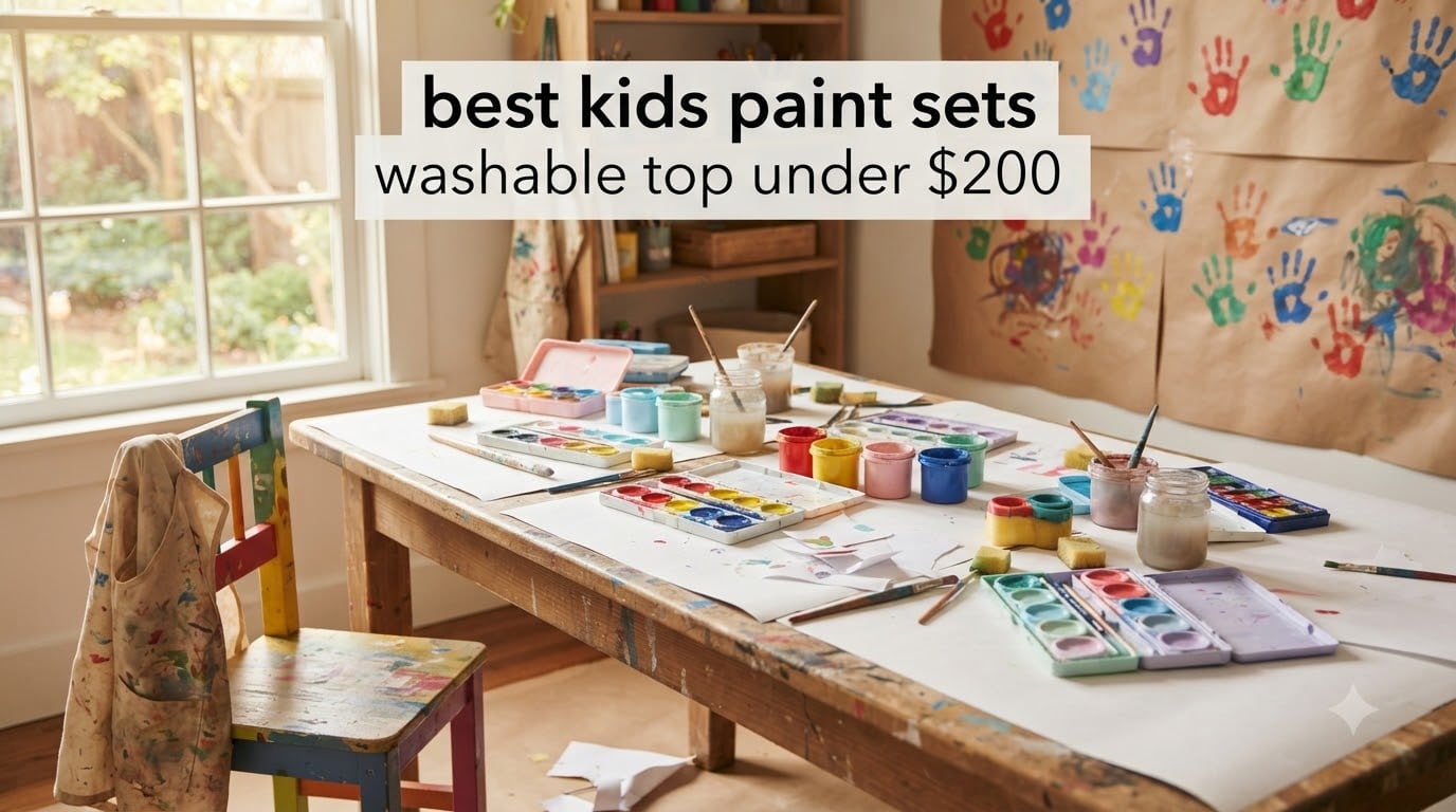 best kids paint sets washable top under $200