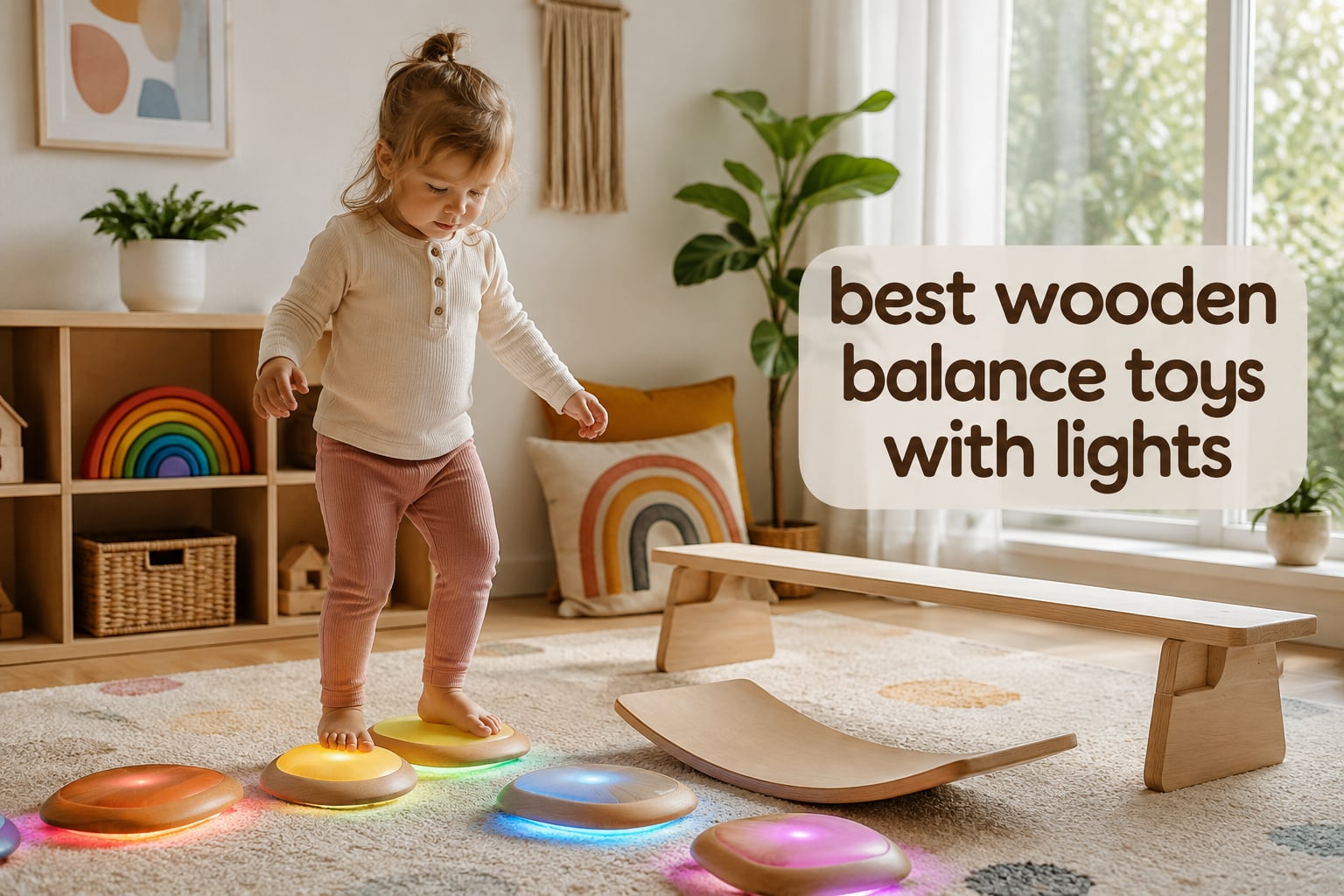 best wooden balance toys with lights