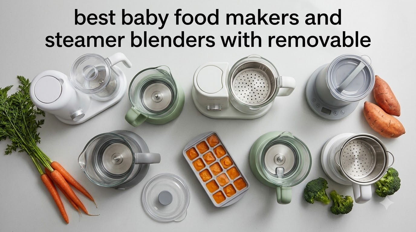 best baby food makers and steamer blenders with removable