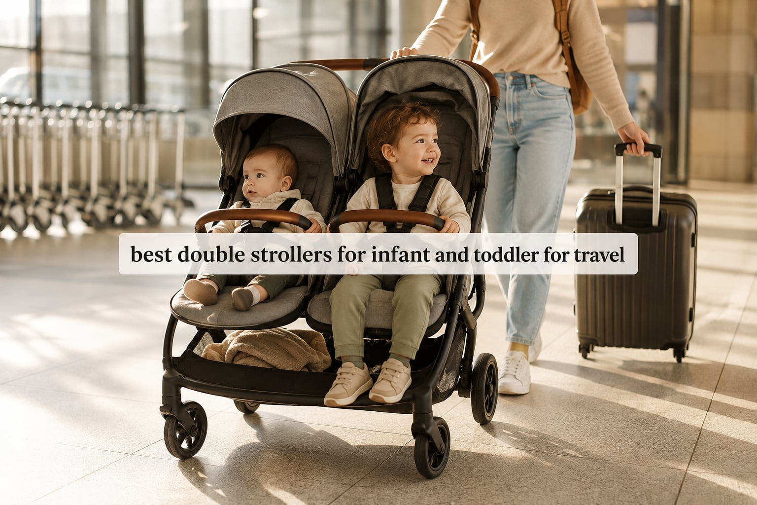 best double strollers for infant and toddler for travel