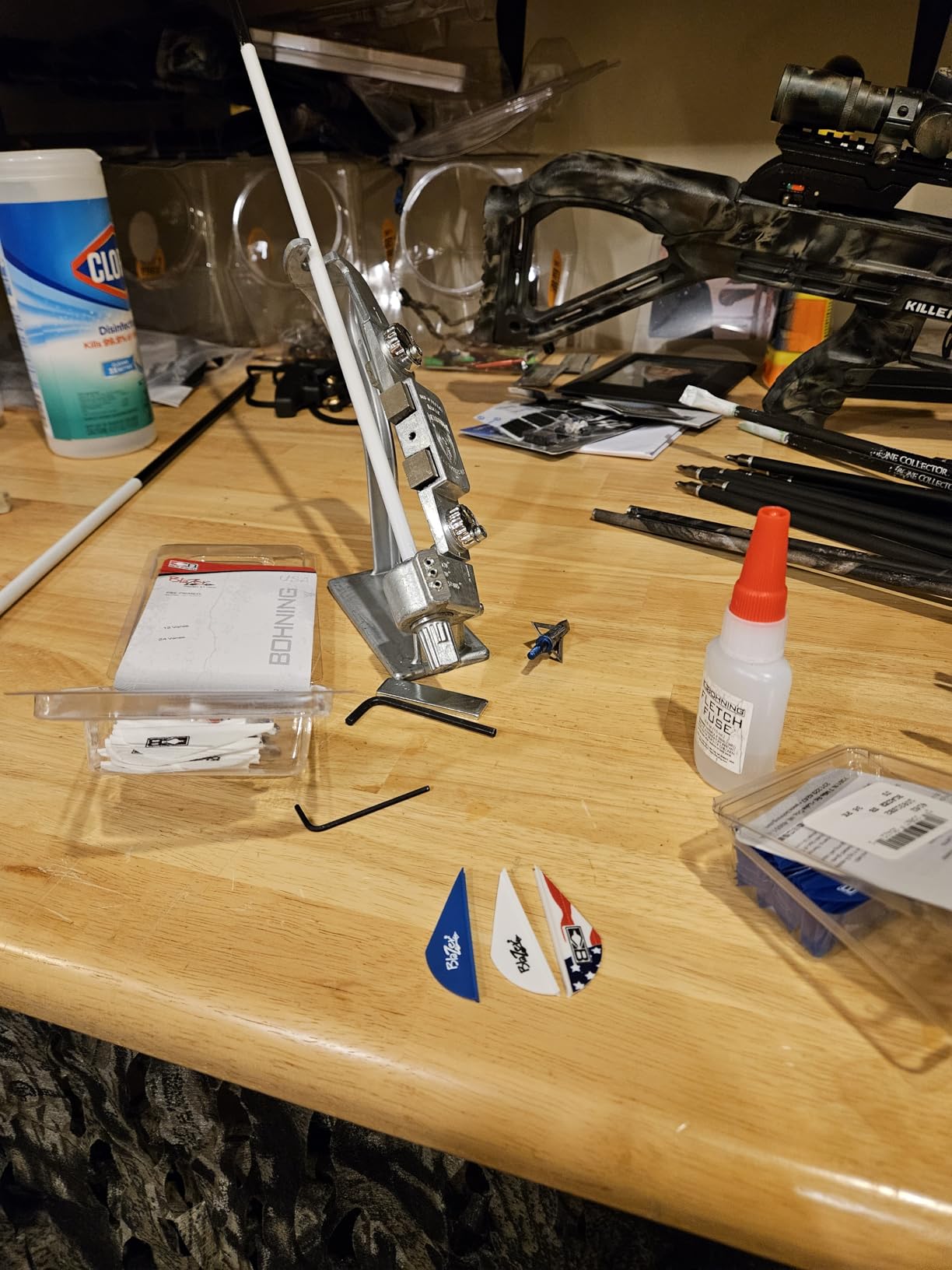 Bitzenburger Machine And Tool Jig For Straight, Right, Left Offset Fletching customer photo 2