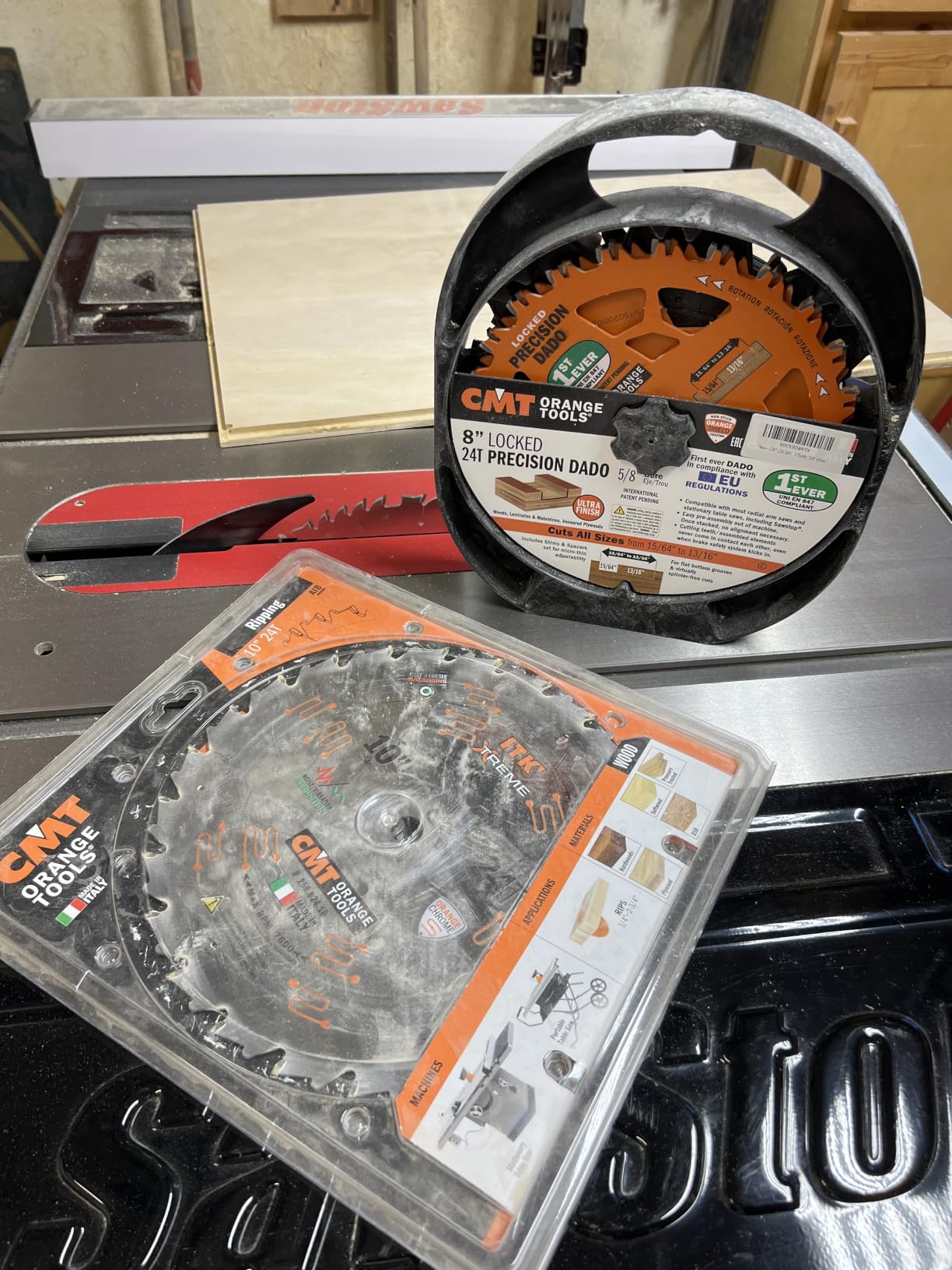 CMT Orange Tools 256.050.10 - Combination Saw Blade D=10 B=5/8 ß=4 ATB 15 + 1 FLAT K=0.102 P=0.071 a=15 customer photo 2