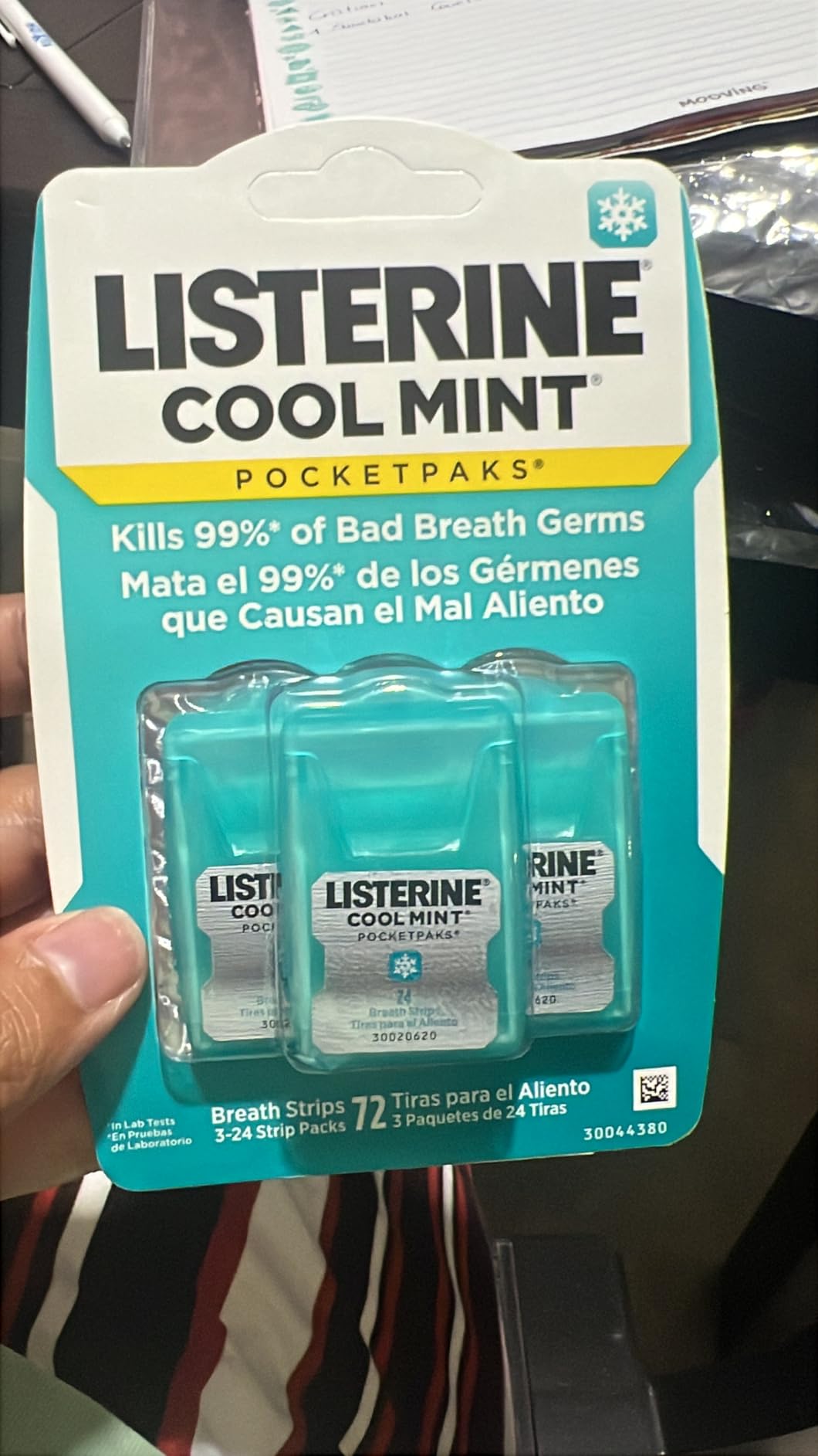 Listerine PocketPaks Breath Strips, Cool Mint, 24-Strip Pack, 3 Pack customer photo 2