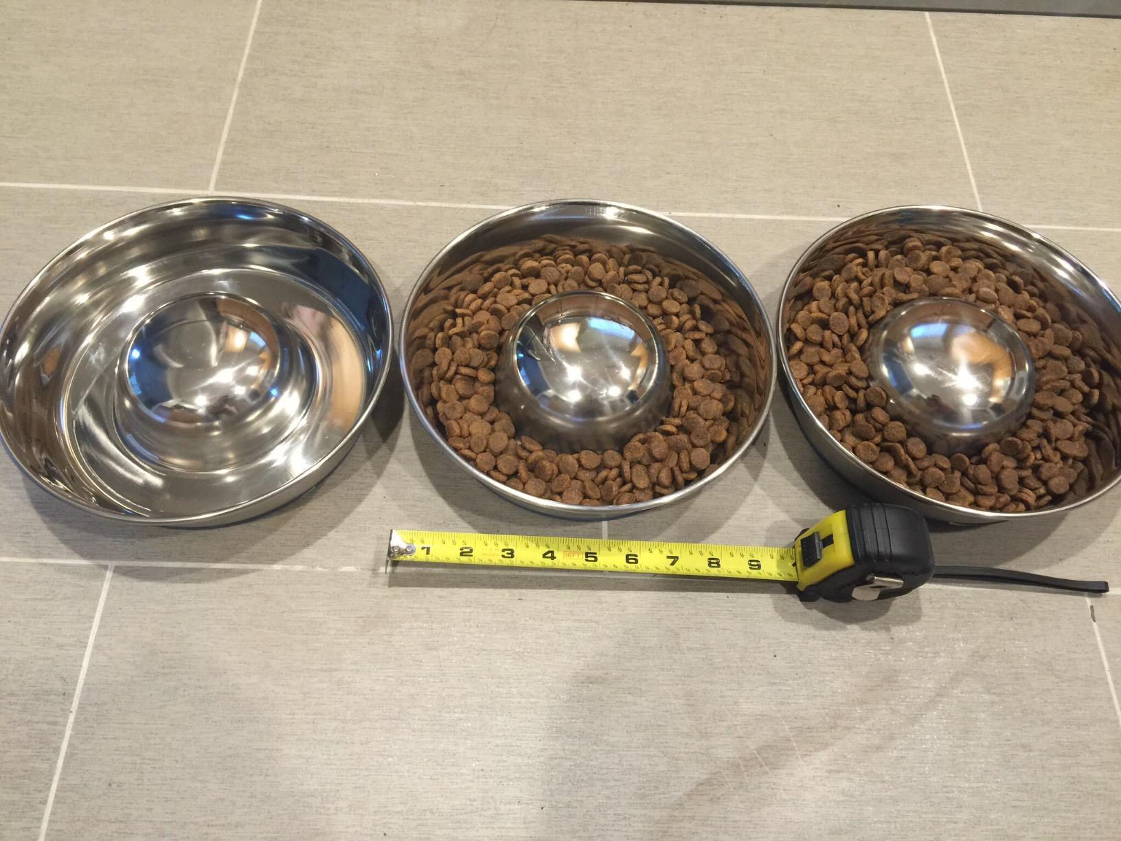 OurPets DuraPet Slow Feed Premium Stainless Steel Bowl (Heavyweight Durable Stainless Steel Bowls, Dog Food Bowl, and Dog Water Bowl) Great Alternative to Snuffle Mat for Dogs-Medium customer photo 2