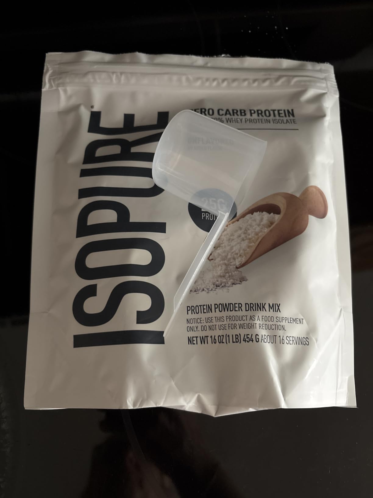 Isopure Zero Carb Whey Isolate Protein Powder, Unflavored 2.5 LB customer photo 1