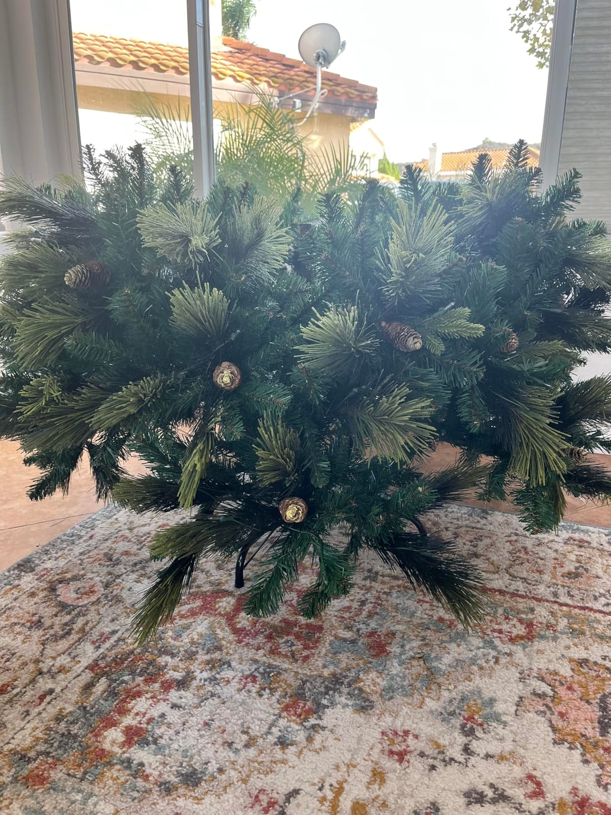 National Tree Company 7.5ft Pre-Lit Carolina Pine Artificial Christmas Tree customer photo 1