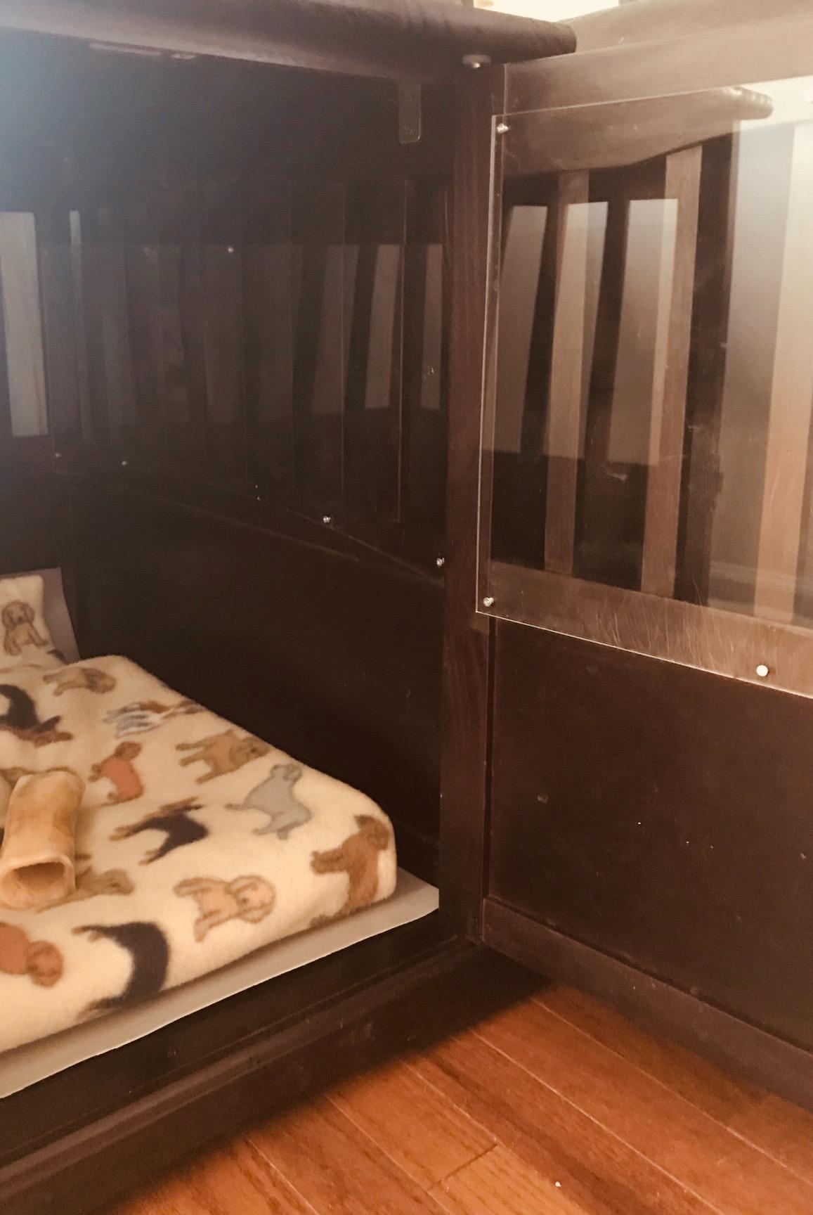 Casual Home Wooden Medium Pet Crate, End Table, Espresso customer photo 2