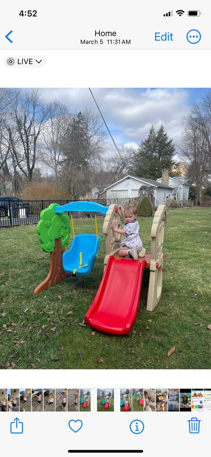 Little Tikes Hide & Seek Climber and Swing, Indoor Outdoor with Slide - Easy Set Up - Toddler Playset, 53.50''L x 52.00''W x 41.00''H customer photo 1