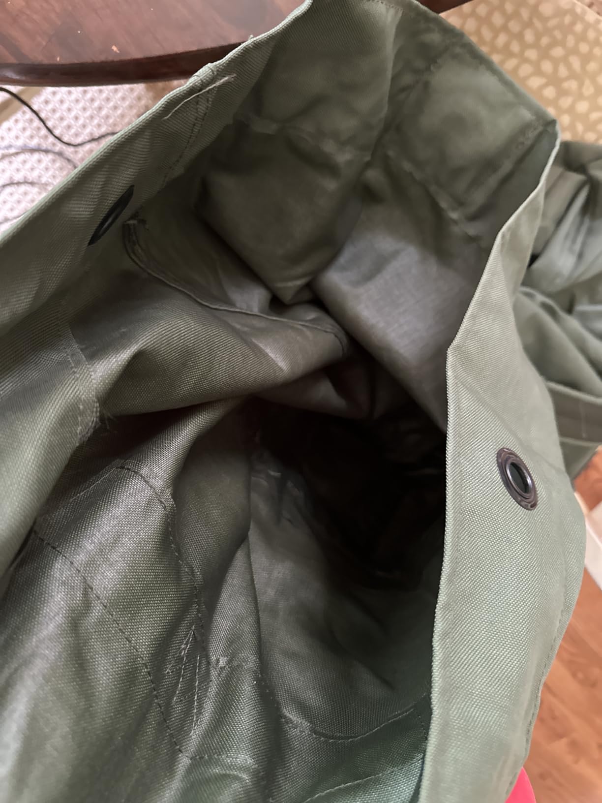 Military Outdoor Clothing Previously Issued Government Olive Drab Cordura 2 Strap Duffle Bag customer photo 2
