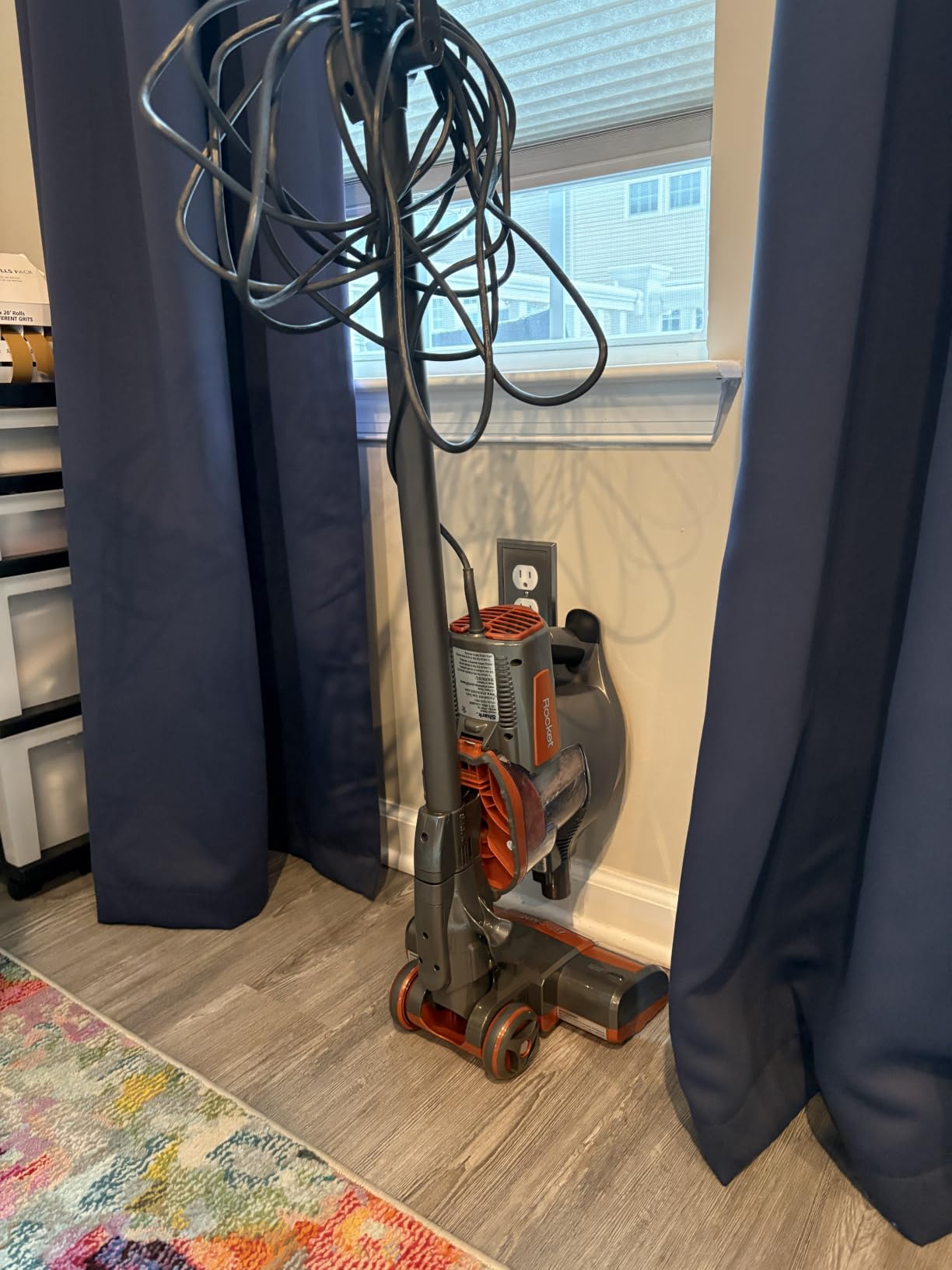 Shark Rocket Corded Stick Vacuum, Carpet & Hard Floors, Gray/Orange, HV301 customer photo 1