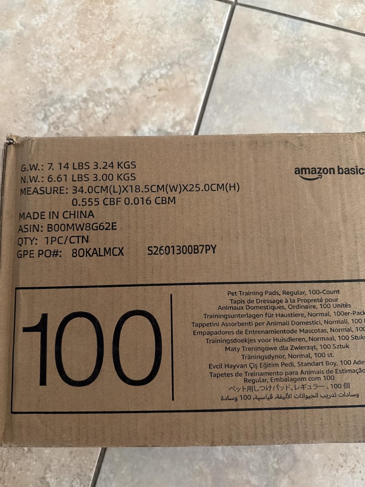 Amazon Basics Pee Pads customer photo 2