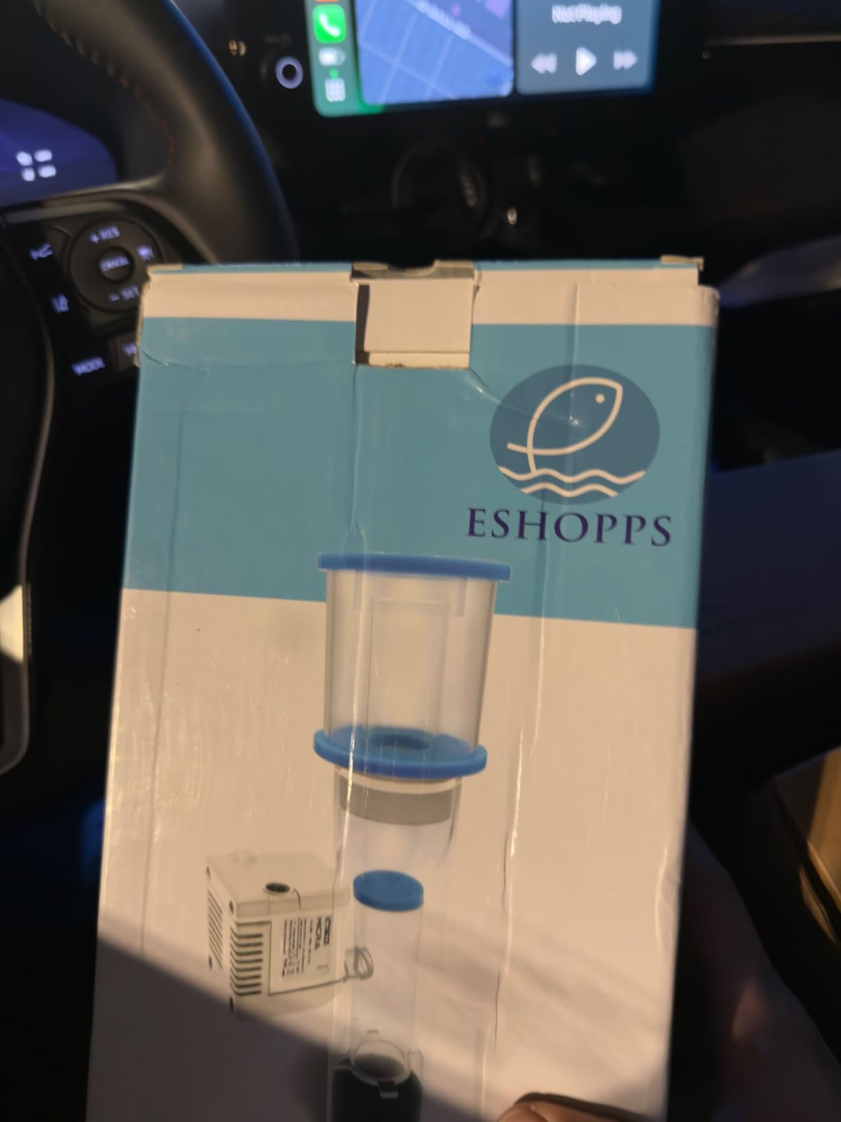 ESHOPPS Nano Skimmer | Protein Skimmer for Nano Tanks | New improved adjustable magnetic mount | Adjustable water height. Minimal foot print. Fits most All in one tanks back chamber customer photo 2