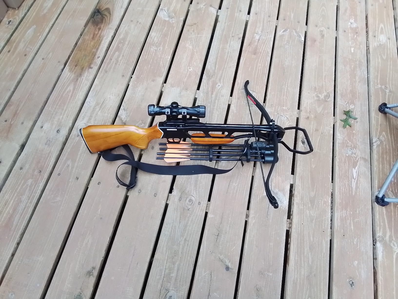 SAS Southland Archery Supply Compact Bow Aluminum Body Hunting Crossbow Light Weight Steel 4-Arrow Quick Release Quiver customer photo 1