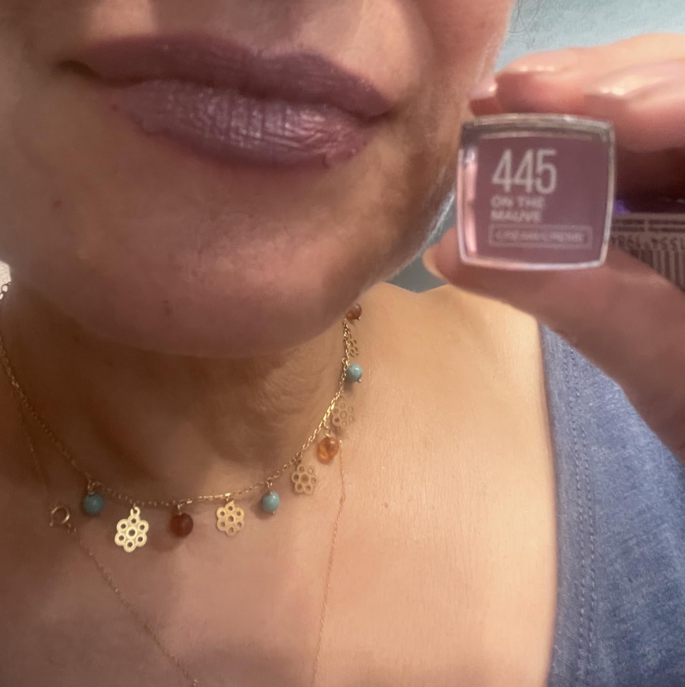 Maybelline Color Sensational Lipstick, Lip Makeup, Cream Finish, Hydrating Lipstick, Romantic Rose, Pink ,1 Count customer photo 2