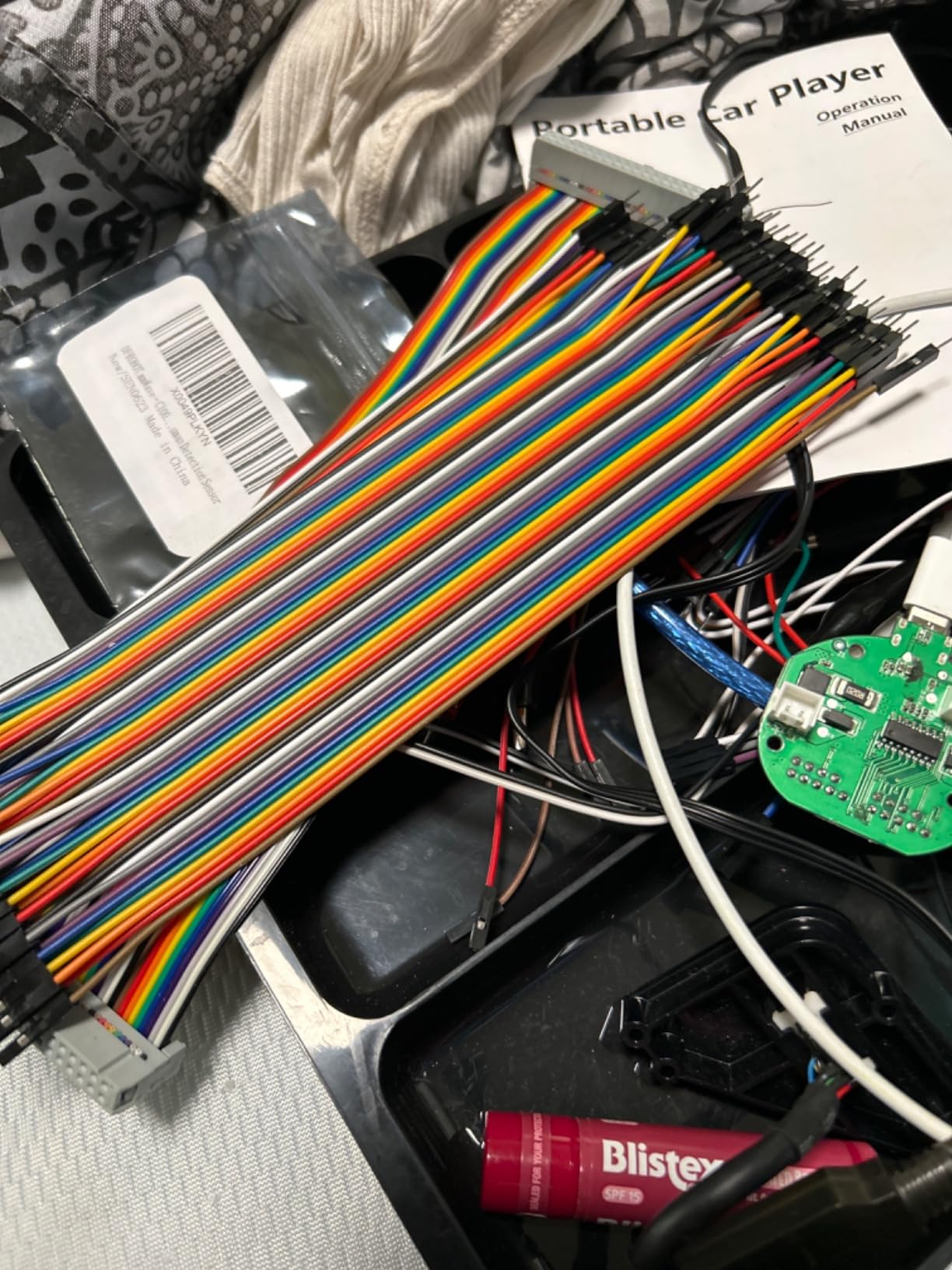 ELEGOO 120pcs Multicolored Dupont Wire M-F, M-M, F-F for Breadboard Jumper customer photo 1