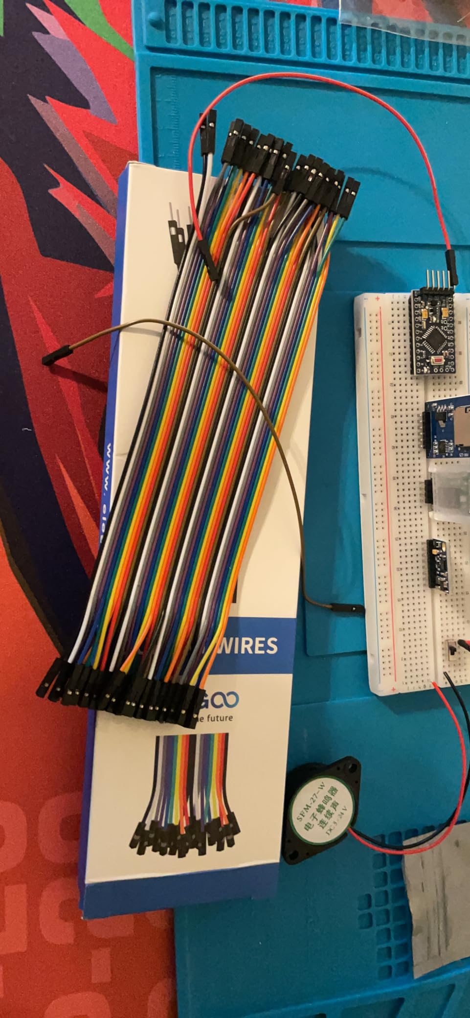 ELEGOO 120pcs Multicolored Dupont Wire M-F, M-M, F-F for Breadboard Jumper customer photo 2