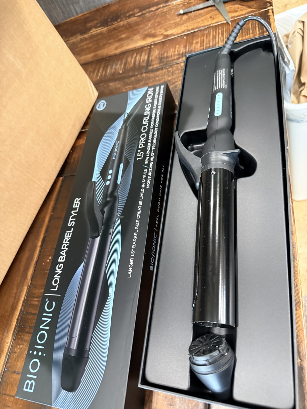 Bio Ionic Long Barrel Curling Iron, Moisture Heat Technology & NanoIonic MX customer photo 1