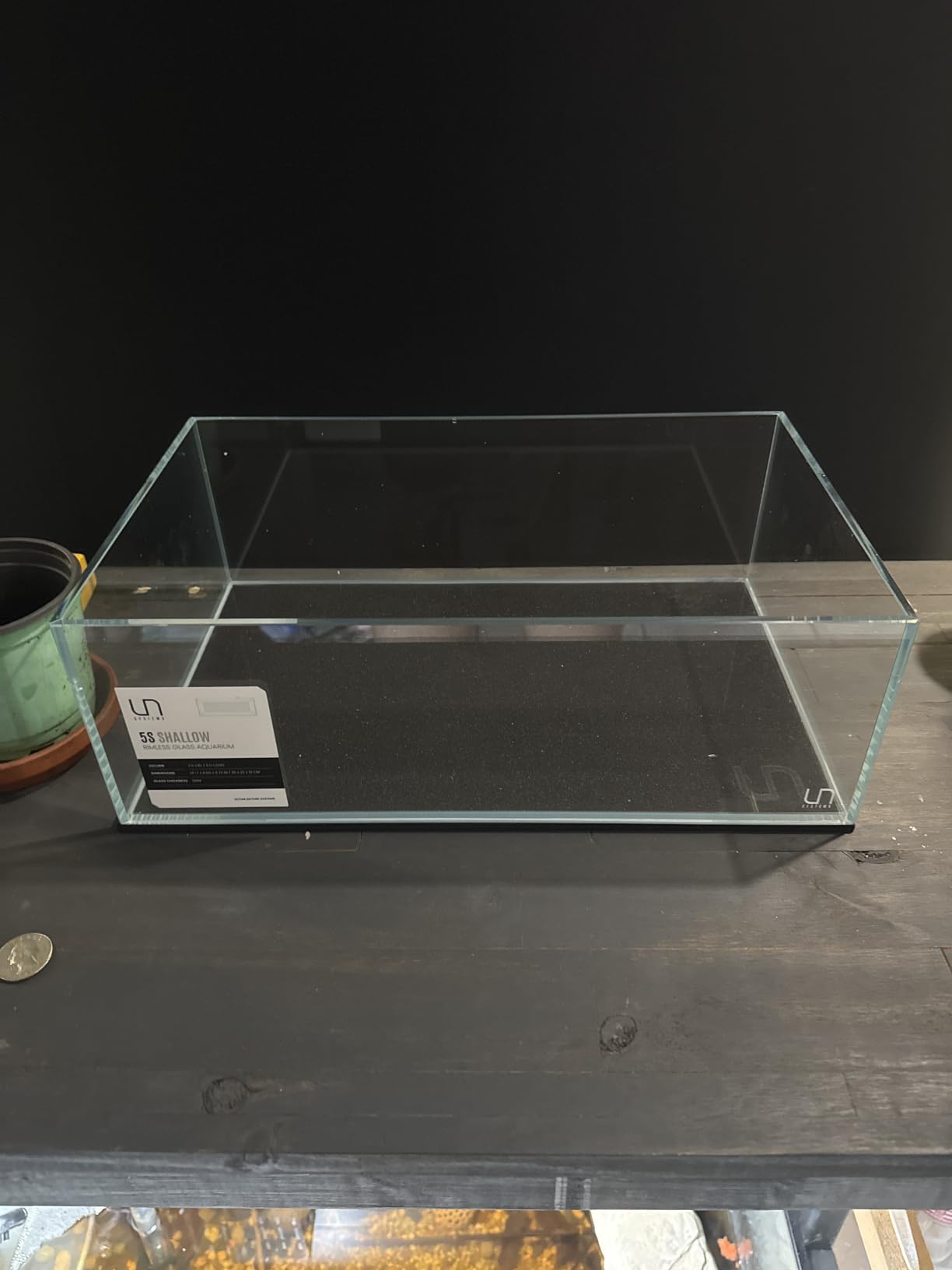 Ultum Nature Systems Ultra Clear Rimless Aquarium - Low Iron Glass Fish Tank with 45° Mitered Edges, 5mm-12mm Thick, Leveling Mat Included (3N, Nano, 3 Gallon) customer photo 2