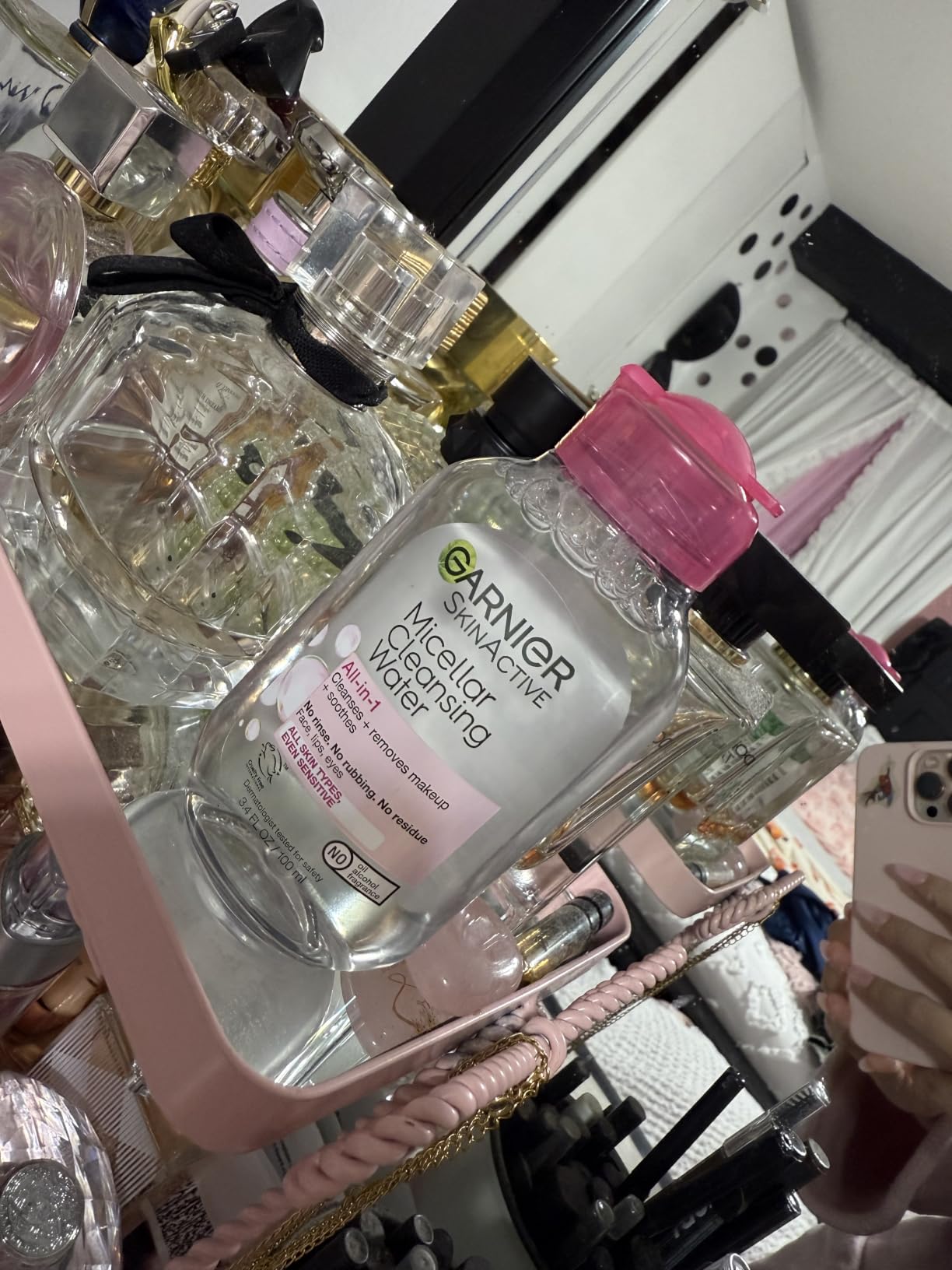 Garnier Micellar Water, Facial Cleanser & Makeup Remover, 3.4 Fl Oz customer photo 2