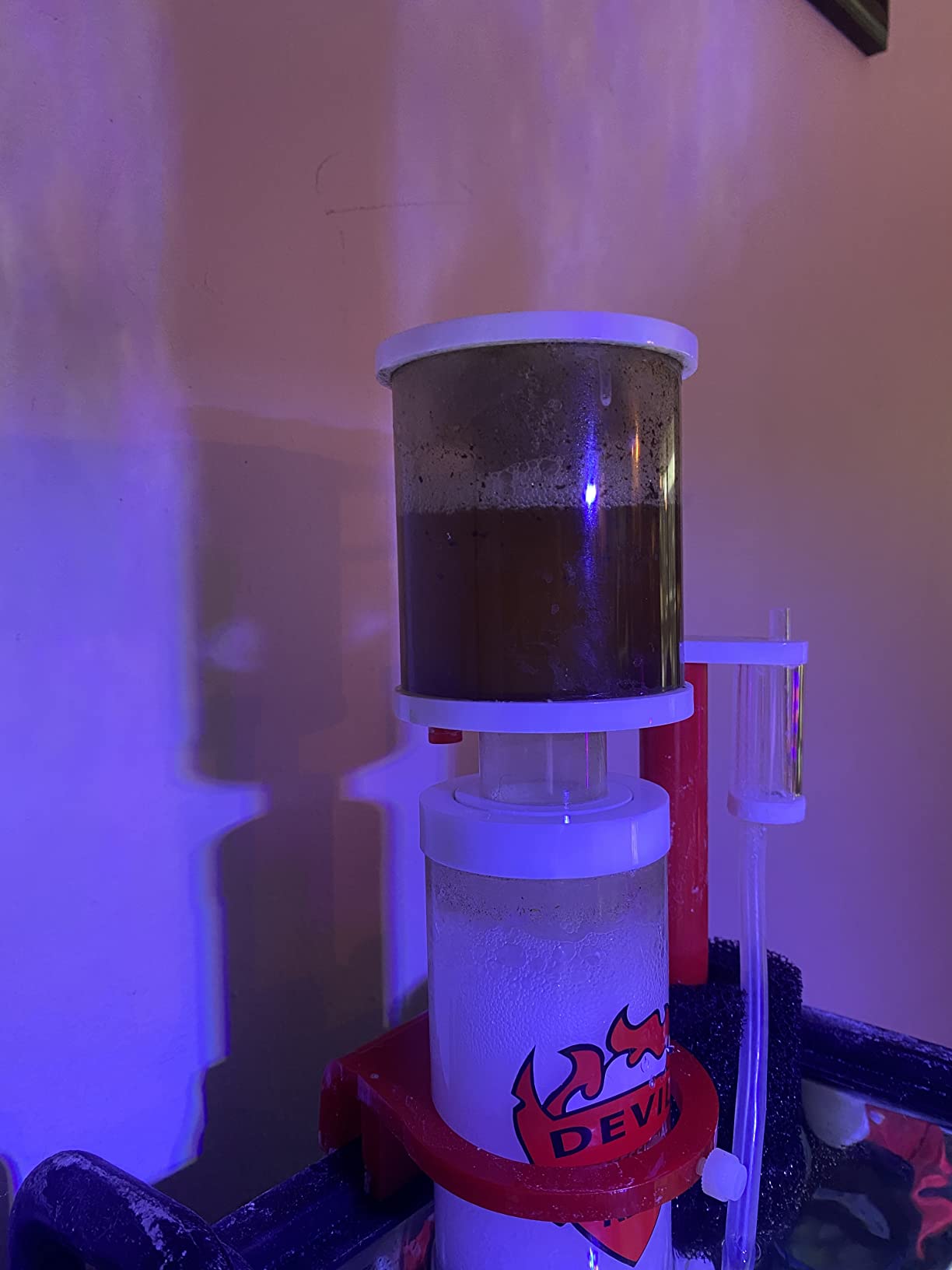 RDC 150 Hang On Protein Skimmer for Saltwater Aquarium, Internal Needle Wheel Skimmer 7.8W Red Devil SP1 Pump, Quiet Filtration System for Marine Reef Coral Tank up to 40 Gallon customer photo 2