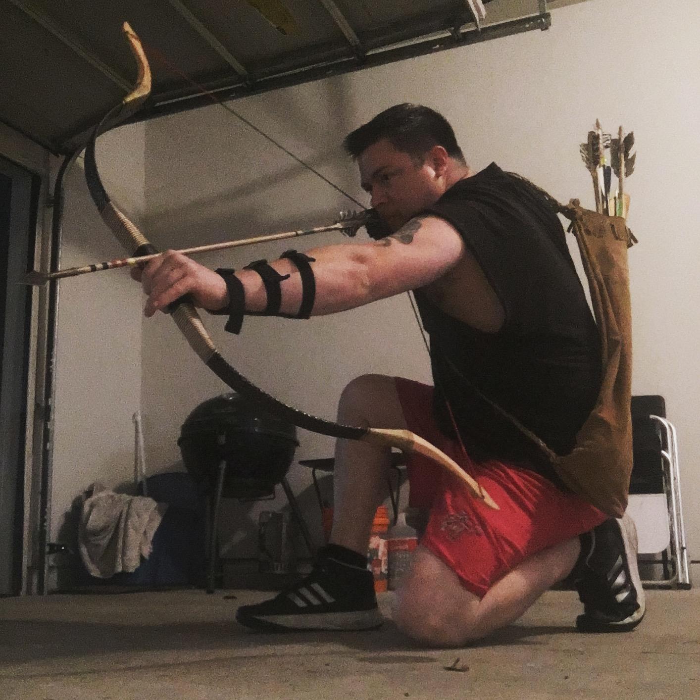 TOPARCHERY Black Hunter Traditional Recurve Bow 53'' Archery Hunting Handmade Horse Bow Longbow 30-50 lbs customer photo 2