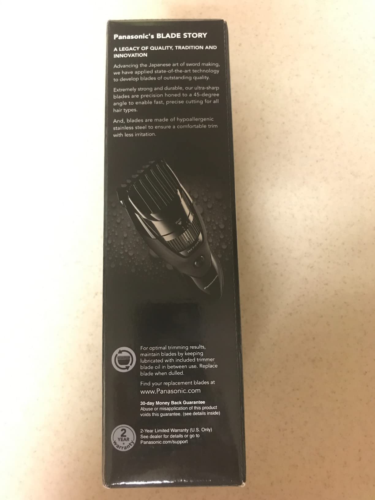 Panasonic Beard Trimmer for Men, Wet/Dry Facial Hair Trimmer with 19 Length customer photo 2