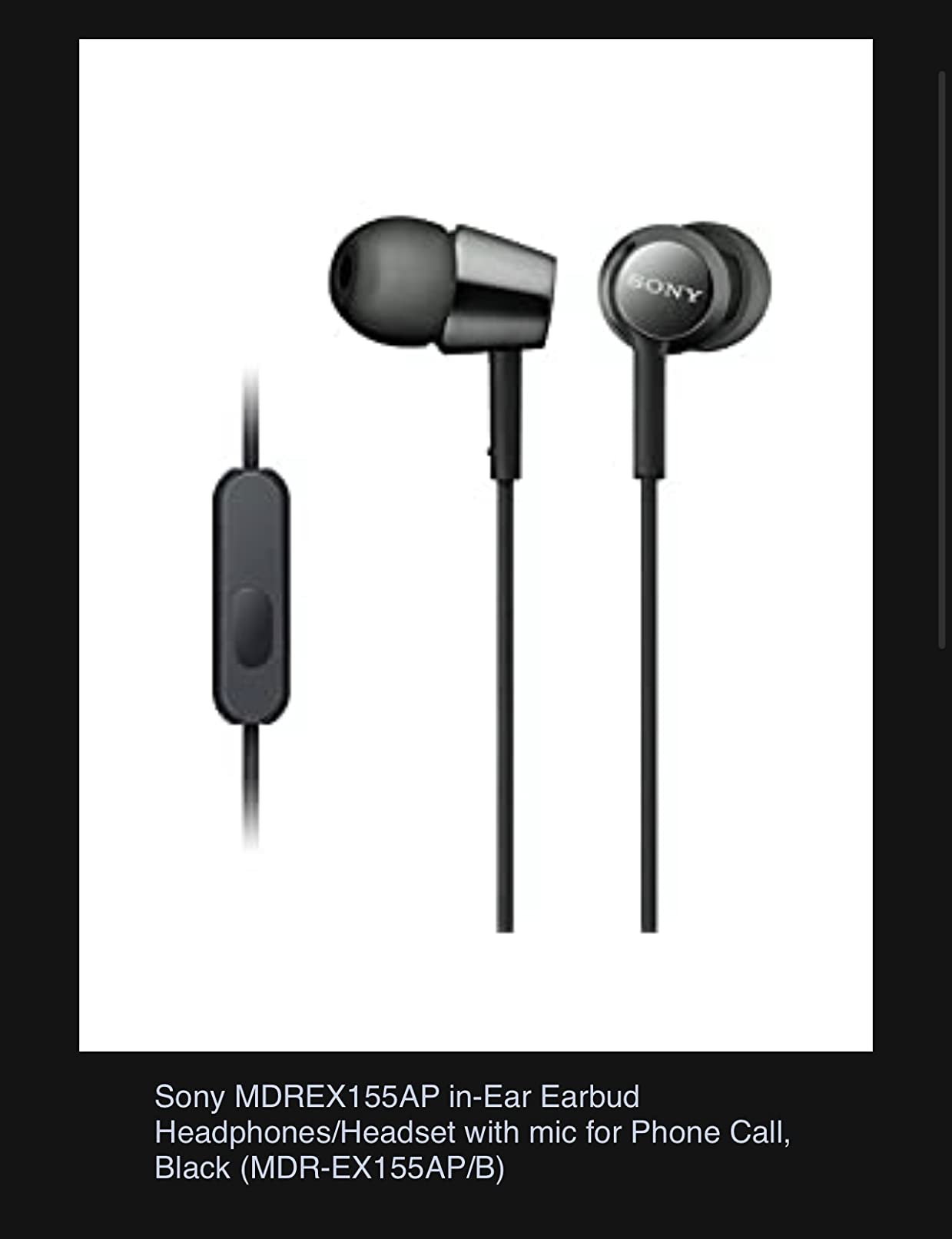 Sony MDR-EX155AP customer photo 2