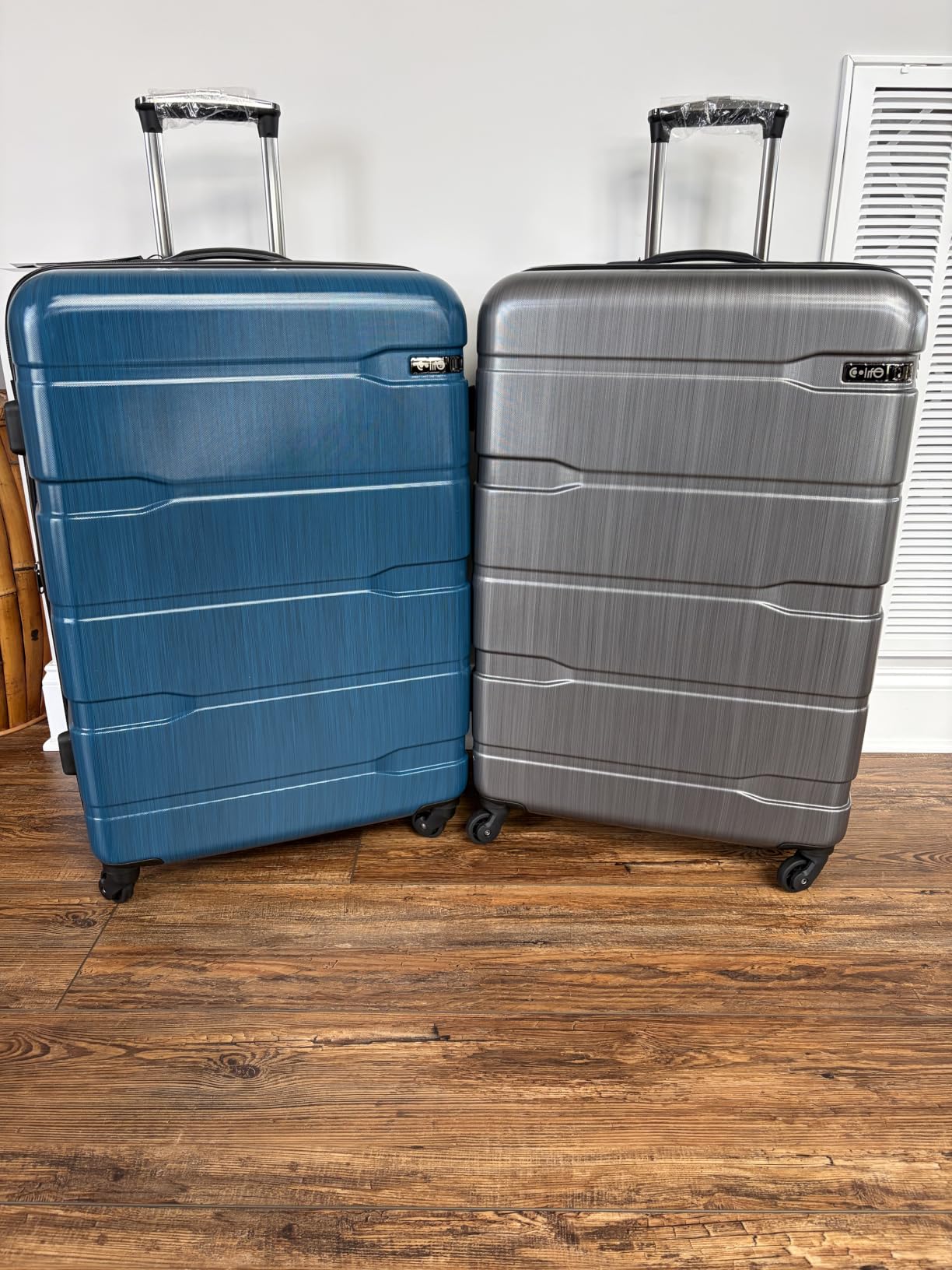 Coolife Large Checked Luggage Hardside Suitcase with Spinner Wheels, 28in customer photo 1