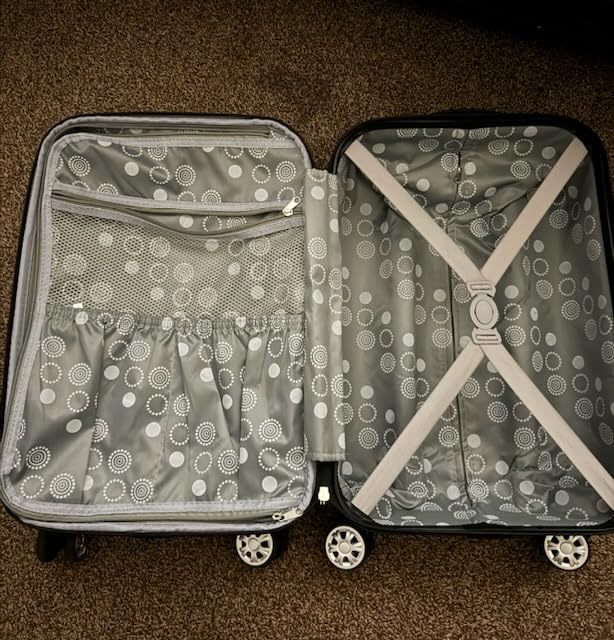 Rockland London Hardside Spinner Wheel Luggage, Carry-On 20