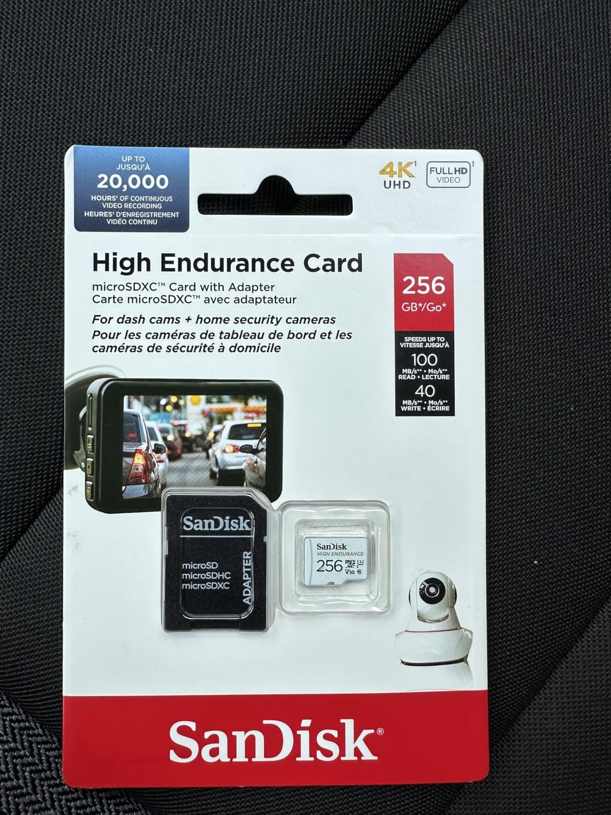 SANDISK 256GB High Endurance microSD Card + Adapter customer photo 2