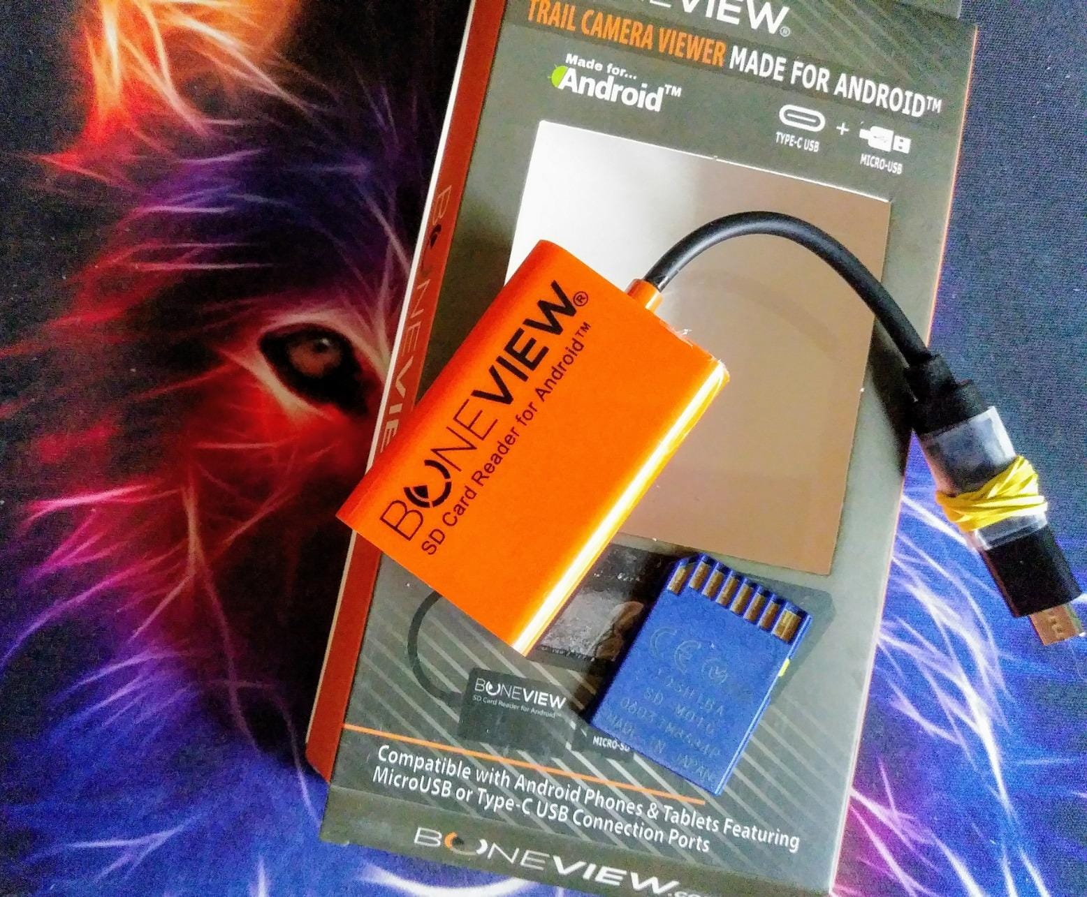 SD Card Reader for Android - Type C USB Trail Camera Viewer by BoneView - Backup Play Save and Share Deer Hunting Photo & Video from Game Cam Memory Chips on Most USB-C Smart Phones customer photo 1