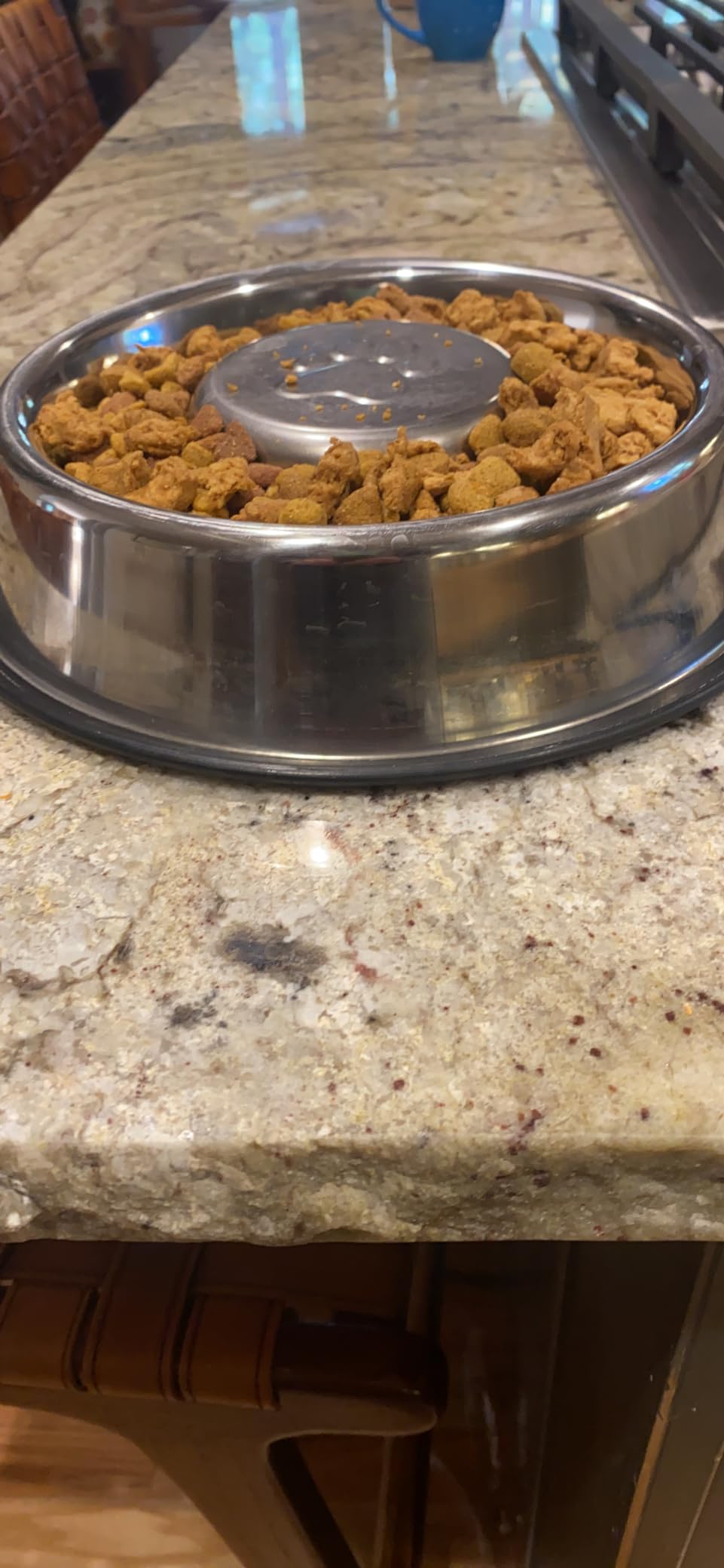 Neater Pet Brands Stainless Steel Slow Feed Bowl - Non-Tip & Non-Skid - Stops Dog Food Gulping, Bloat, Indigestion, and Rapid Eating (3 Cup) customer photo 2