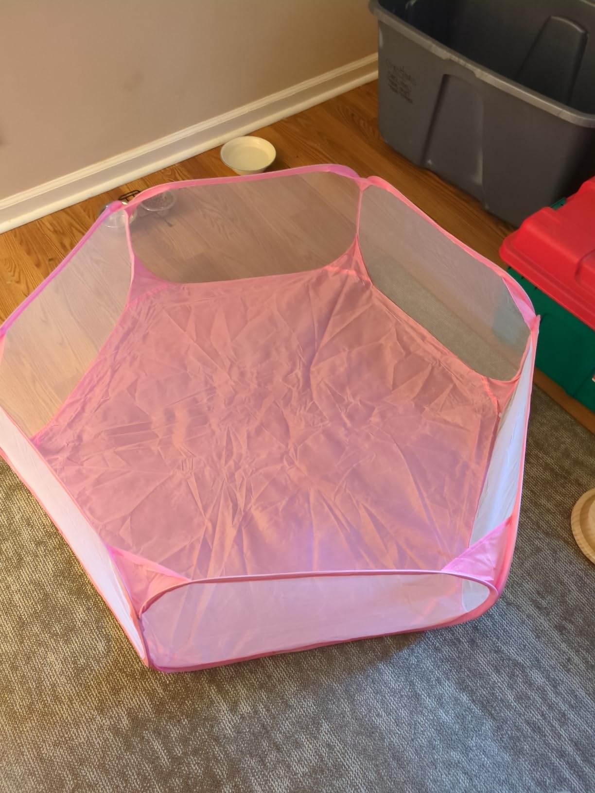 Guinea Pig Cage Rabbit Cage Indoor with Mat Playpen Perfect Size for Small Animal Pet Play Pen Easy to Clean Exercise Yard Fence Portable Tent for Hamsters, Chinchillas, Hedgehog, Puppy, Cats customer photo 2