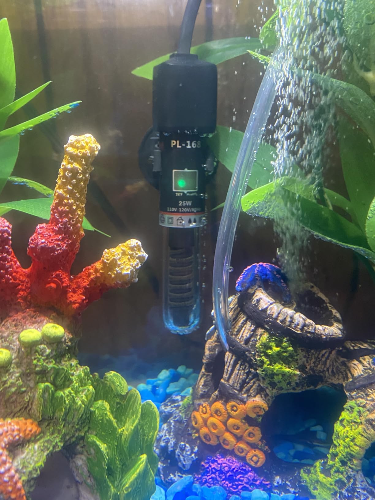 PULACO 25Watt Mini Aquarium Heater, Submersible Betta Heater customer photo 2