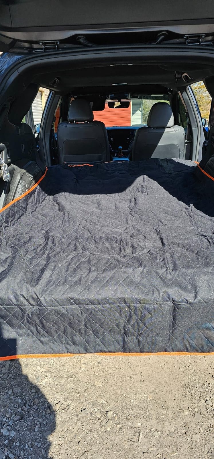 Cargo Liner for Dogs Waterproof Pet Cargo Covers for SUV with Bumper Flap Protection Heavy Duty Nonslip Dog Trunk Cargo Protector Washable Dog Seat Cover for Universal and Large Size SUVs customer photo 2