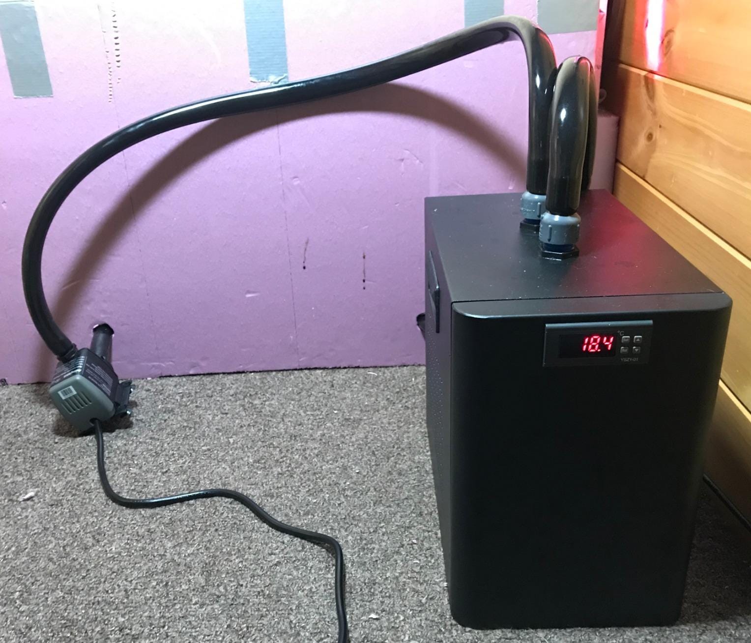 BAOSHISHAN 1/3 HP Aquarium Chiller Up to 79 Gal, Drops Down 8-15F 110V customer photo 1