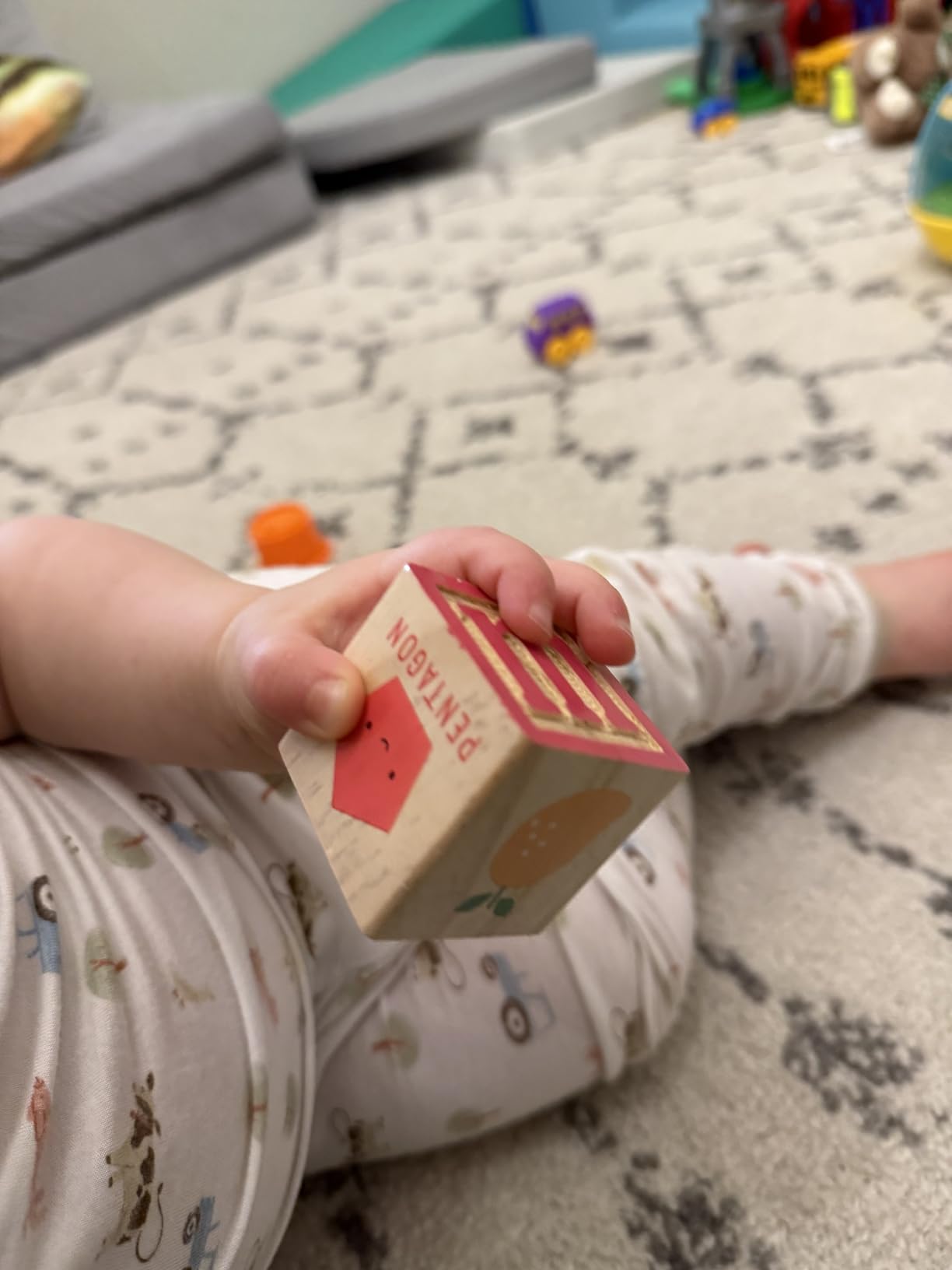ABC Wooden Building Blocks for Toddlers 1-3 Large, 26 PCS Alphabet & Number Stacking Blocks, Educational Learning Toys for Boys Girls Kids Gifts 1.65'' customer photo 2