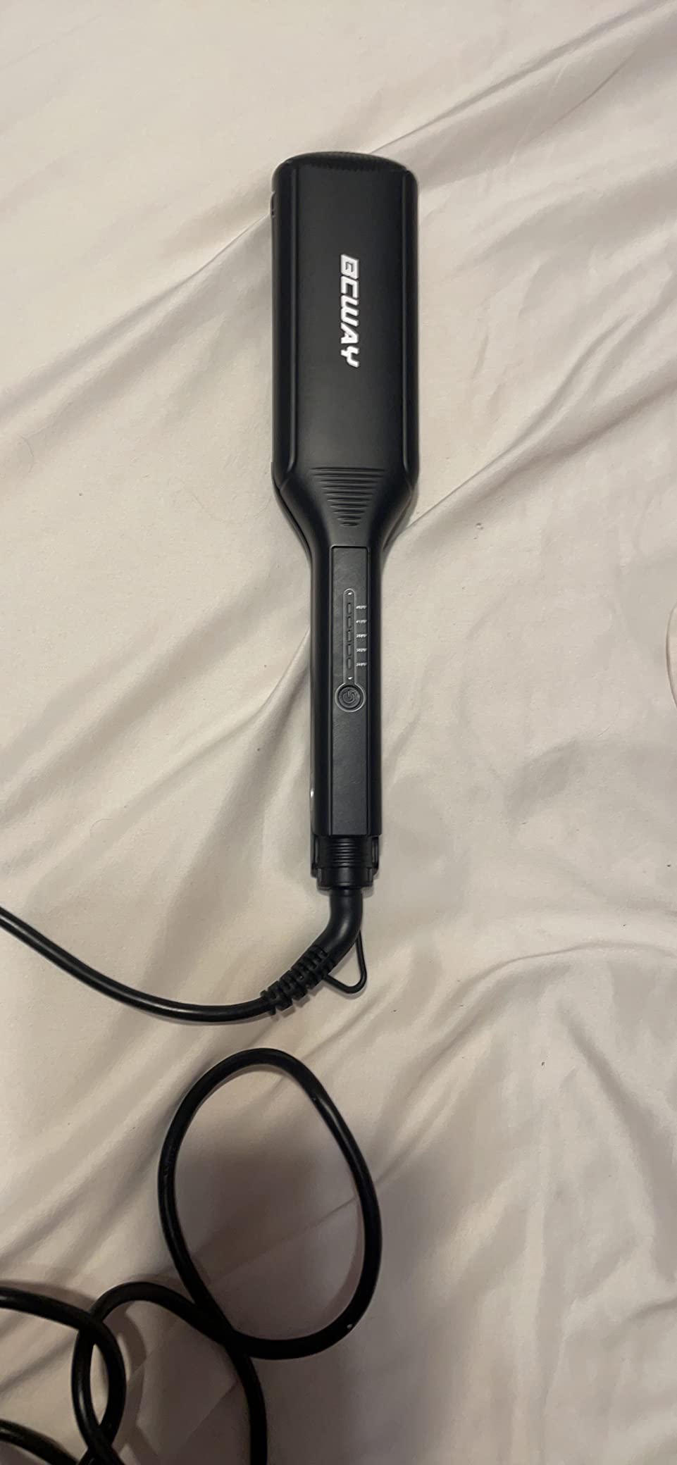 Professional Hair Straightener, 2.16'' Extra-Large Floating Titanium Flat Iron, Anti-Static 30s Instant Heating Straightening Iron with 5 Adjustable for All Hair Types customer photo 1