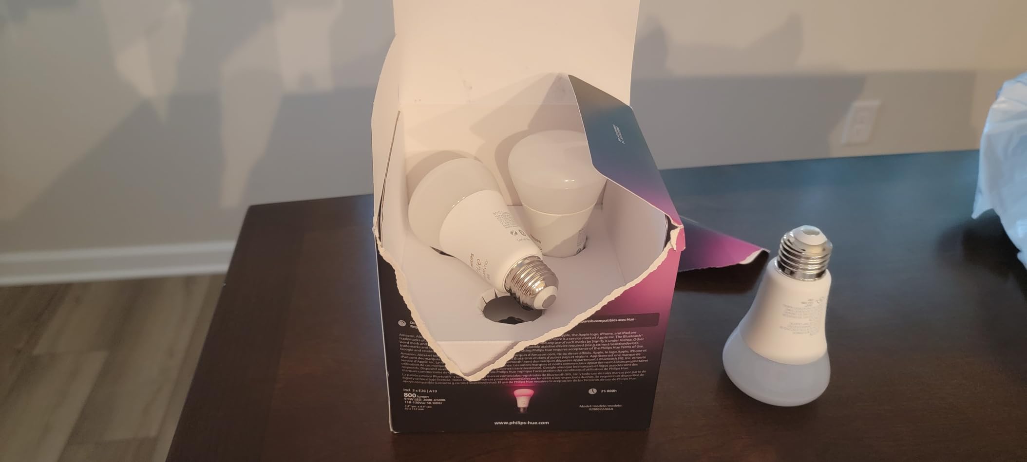 Philips Hue A19 3-Pack customer photo 2