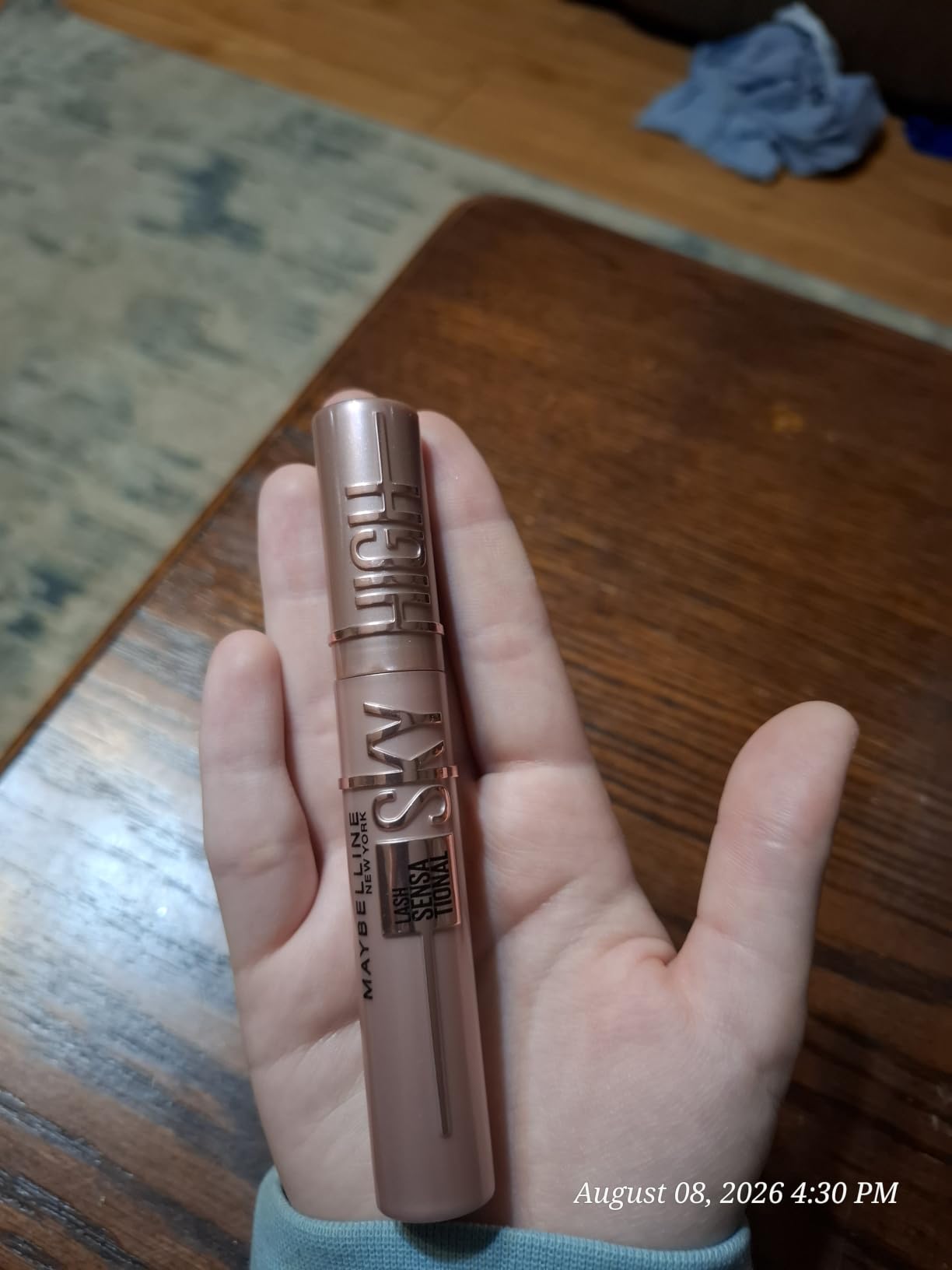 Maybelline Lash Sensational Sky High Washable Mascara Makeup, Volumizing, Lengthening, Defining, Curling, Multiplying, Buildable Formula, Blackest Black, 1 Count customer photo 2