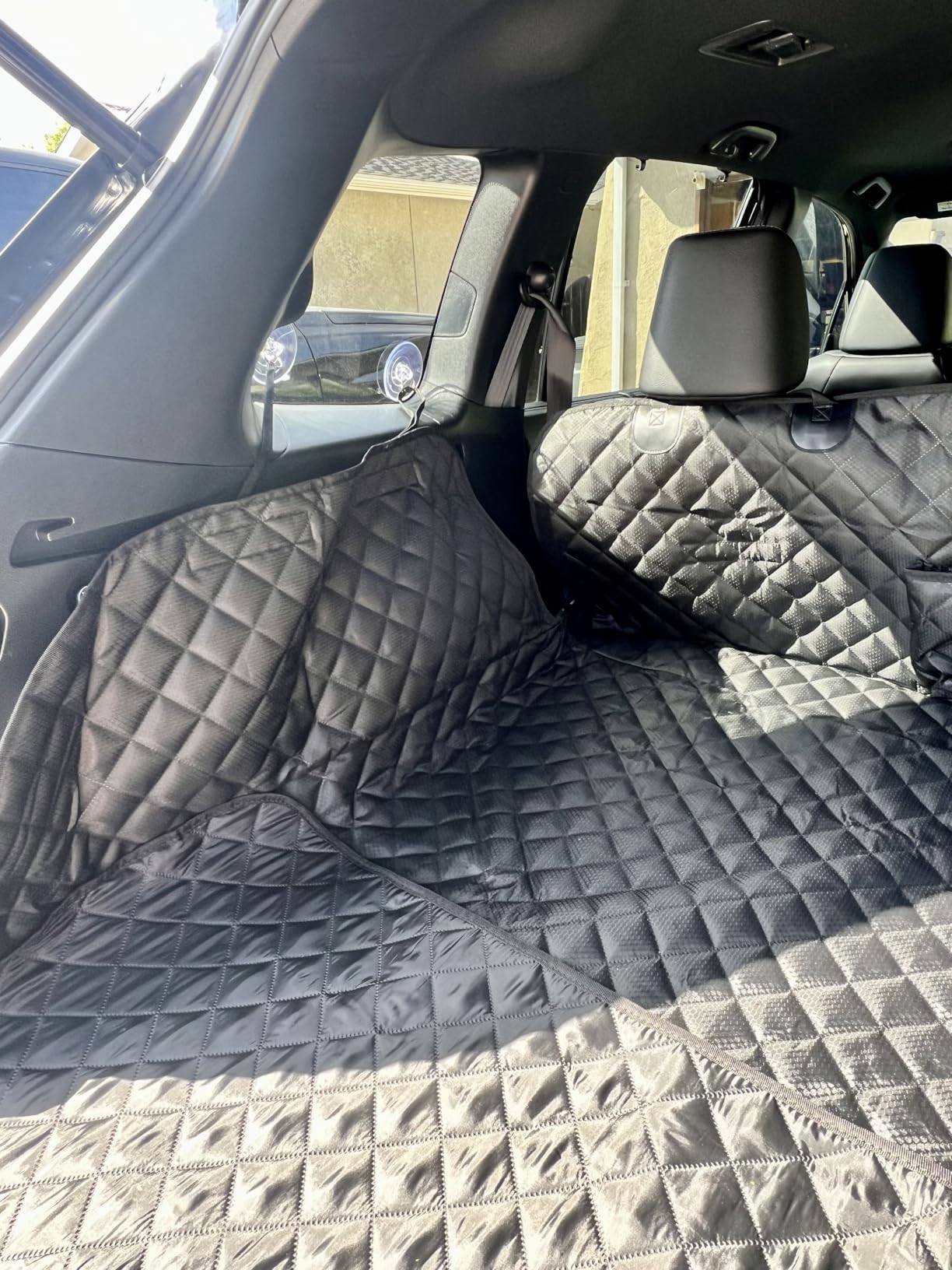 PETICON SUV Cargo Liner for Dogs, Trunk Cover with Bumper Flap Protector customer photo 2